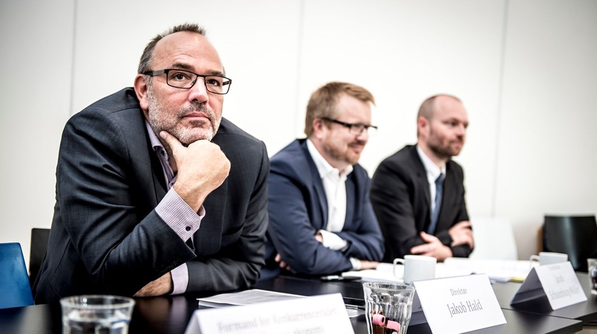 Konkurrence- og Forbrugerstyrelsen får mere at se til fremover. Fra venstre ses direktøren i Konkurrence- og Forbrugerstyrelsen Jakob Hald og vicedirektør Jakob Schaumburg-Müller. ARKIVFOTO.<br>