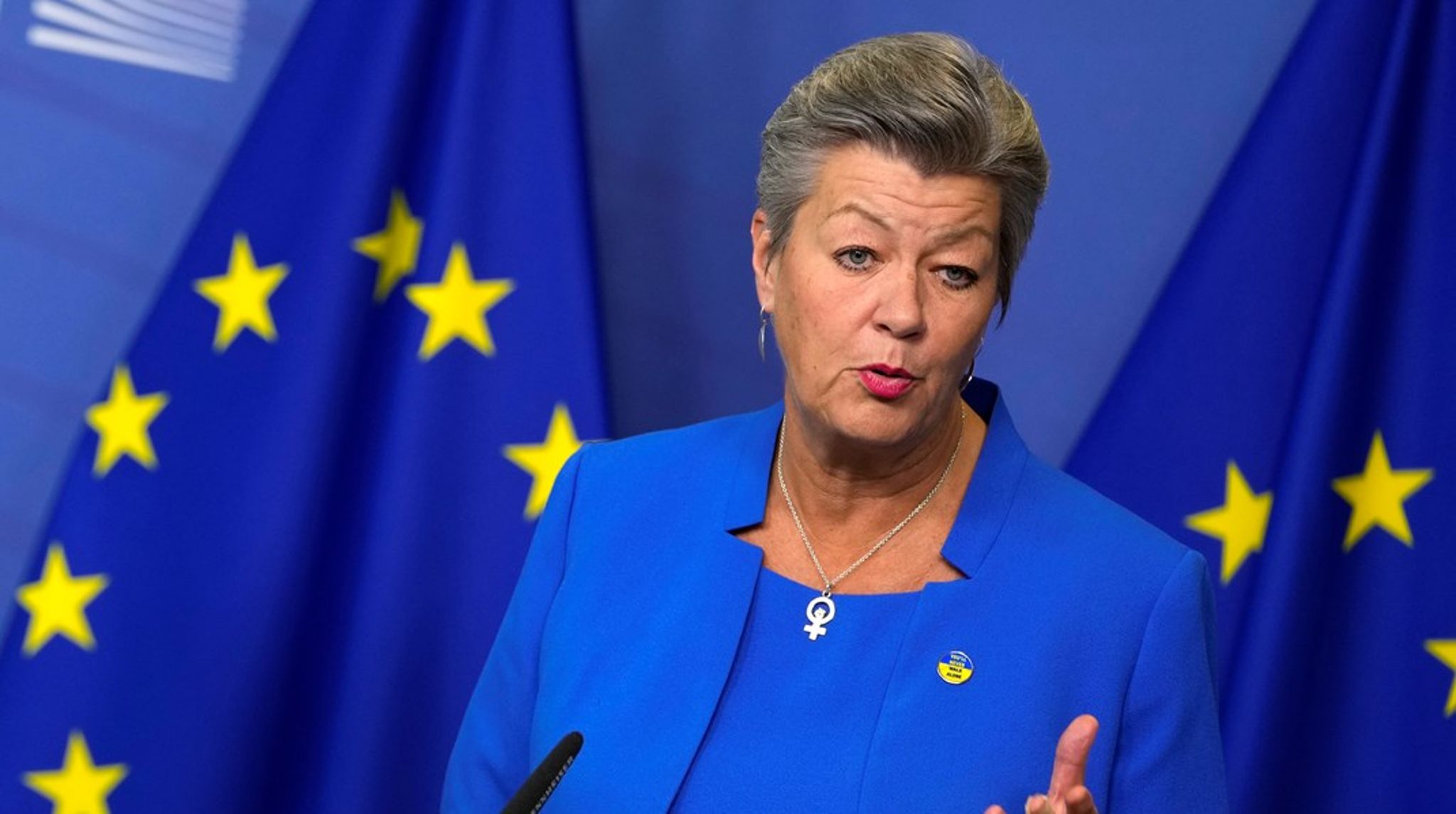 <div><div><div><div><div><div><div><div><div><div><div><div>EU-kommissær med ansvar for indenrigsanliggender, Ylva Johansson, ønsker, at EU tager kraftfulde skridt mod netværkene bag migrationsmuglingen.</div></div></div><div><div><div></div><div></div></div></div></div></div></div></div></div></div></div></div></div><div><div><div></div></div></div>
