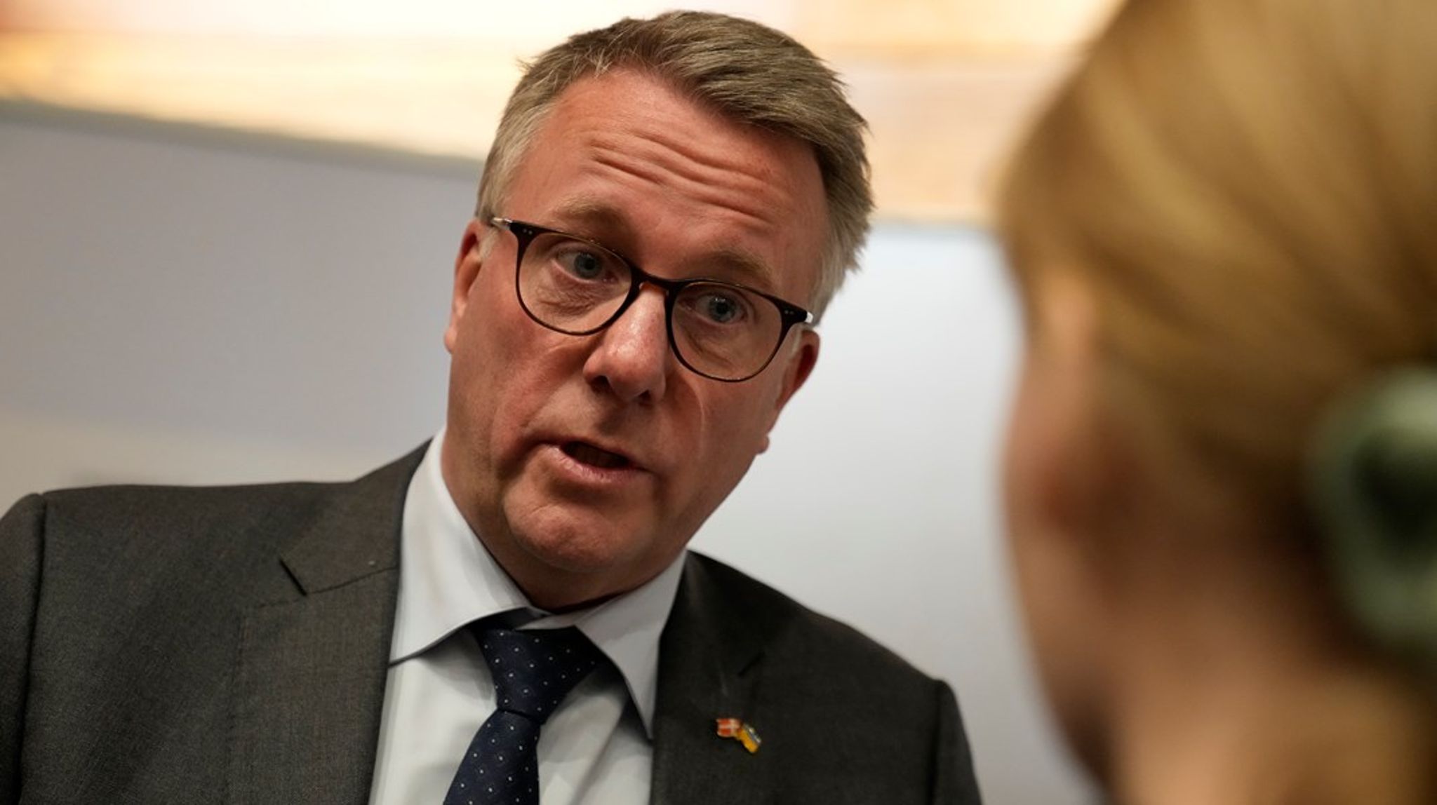 Morten Bødskov (S) modtog life science-rådets anbefalinger i samarbejde med uddannelses- og forskningsminister Christina Egelund (M) i Rigshospitalets auditorie 1.<br>
