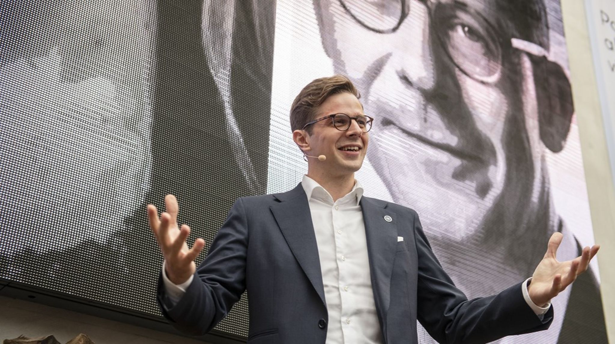 Liberal Alliance holder landsmøde på lørdag i Tivoli Congress Center som farves lyseblåt.&nbsp;