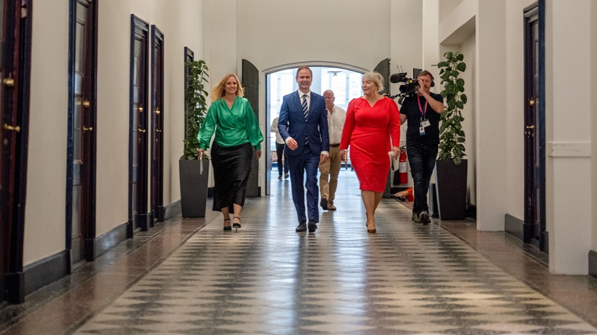 Finansminister Nicolai Wammen (S) præsenterede fredag regeringens finanslovsforslag sammen med økonomiminister Stephanie Lose (V) og forsknings- og uddannelsesminister Christina Egelund (M).&nbsp;