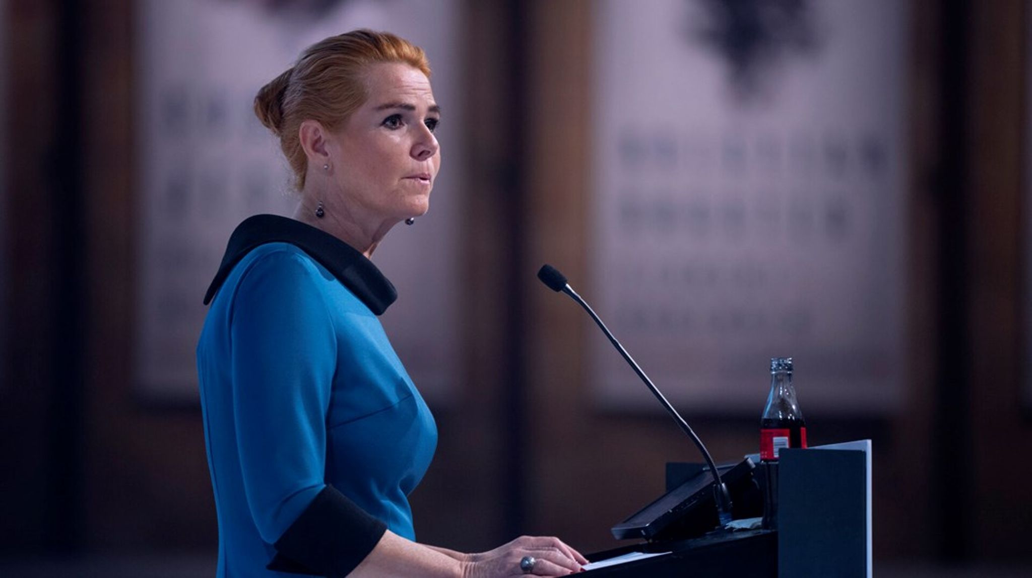 Inger Støjberg afholder sin formandstale under Danmarksdemokraternes landsmøde lørdag 26. oktober. 