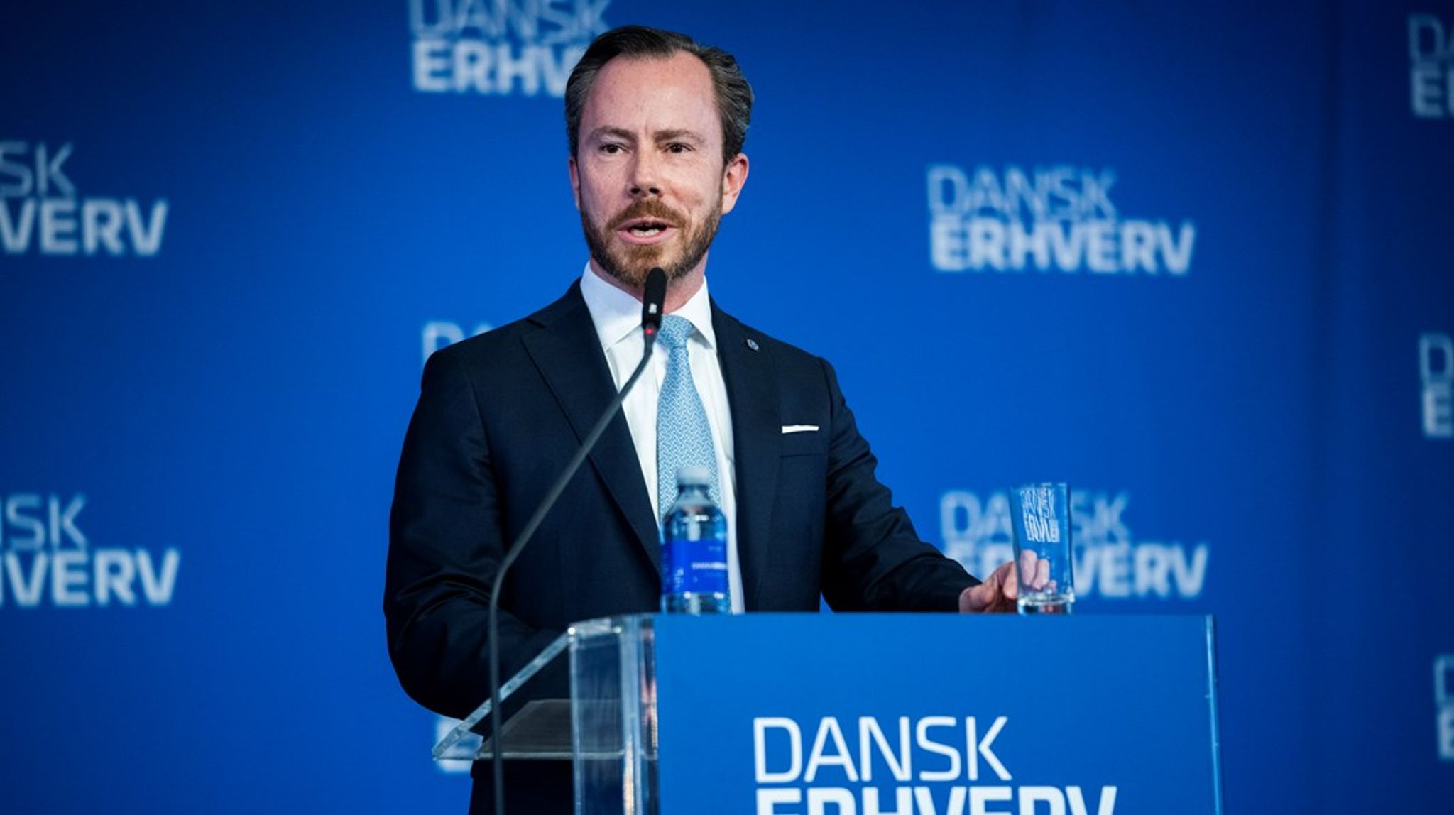 Jakob Ellemann&nbsp;forlod dansk politik i oktober sidste år. Han var på daværende tidspunkt partiformand for Venstre, vicestatsminister og økonomiminister. (Arkivfoto).