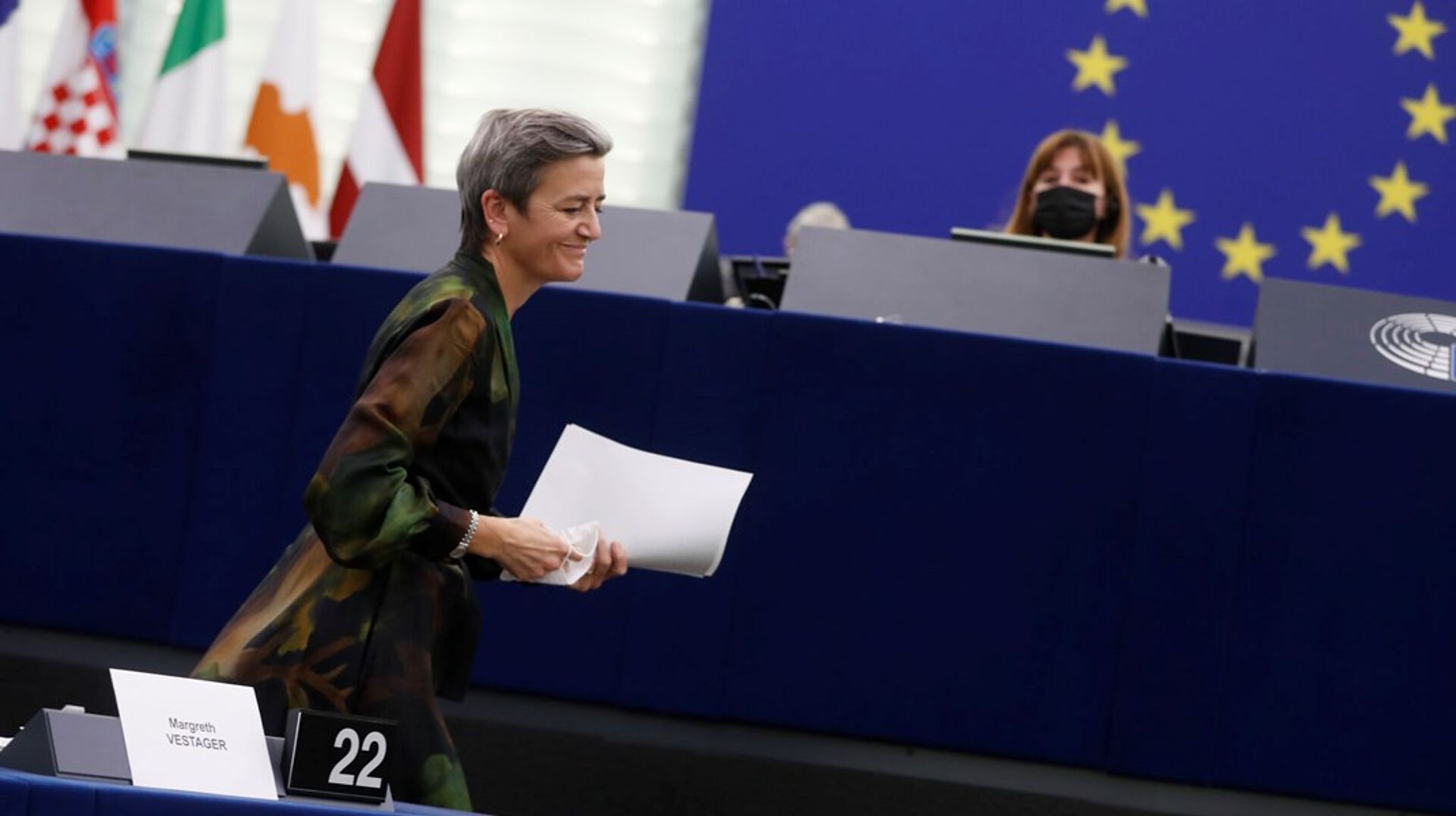 "Der er så mange tegninger af mikrofoner i mine notesbøger, for det er som regel det, jeg havde foran mig," siger Margrethe Vestager, der inden længe afleverer stakkevis af dem til Rigsarkivet.