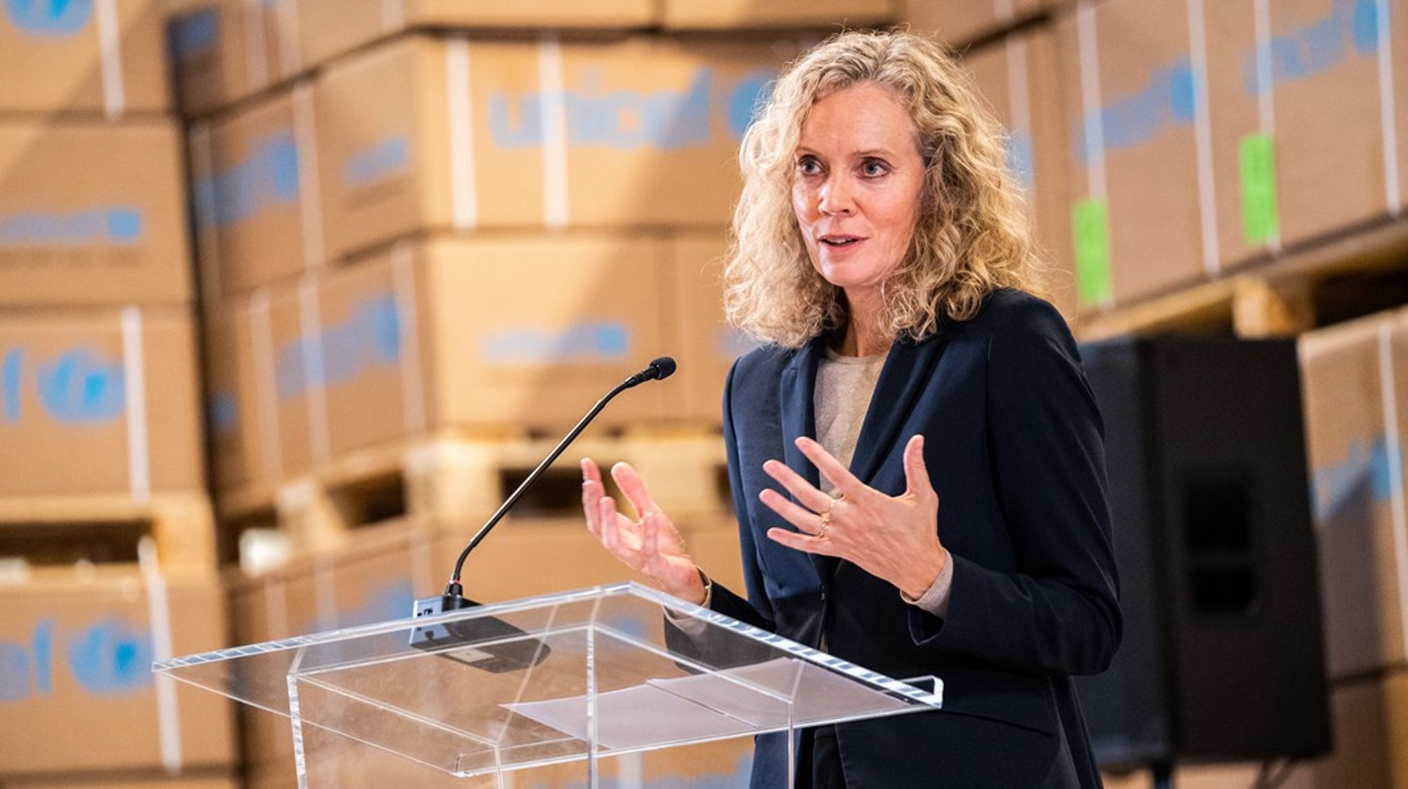 Lotte Machon til et Unicef-arrangement i 2021.