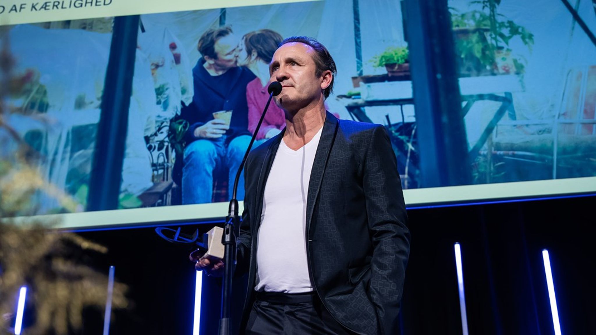 Lars Ranthe vandt årets mandlige hovedrolle for sin rolle i filmen 'Fuld af kærlighed'.