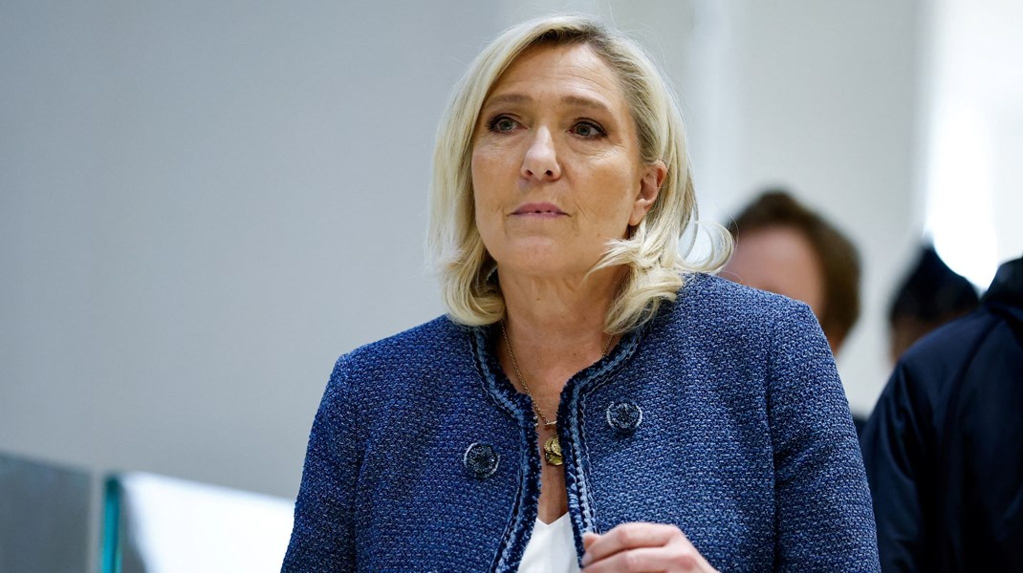 Marine Le Pen har afvist alle anklager og nægter sig skyldig.
