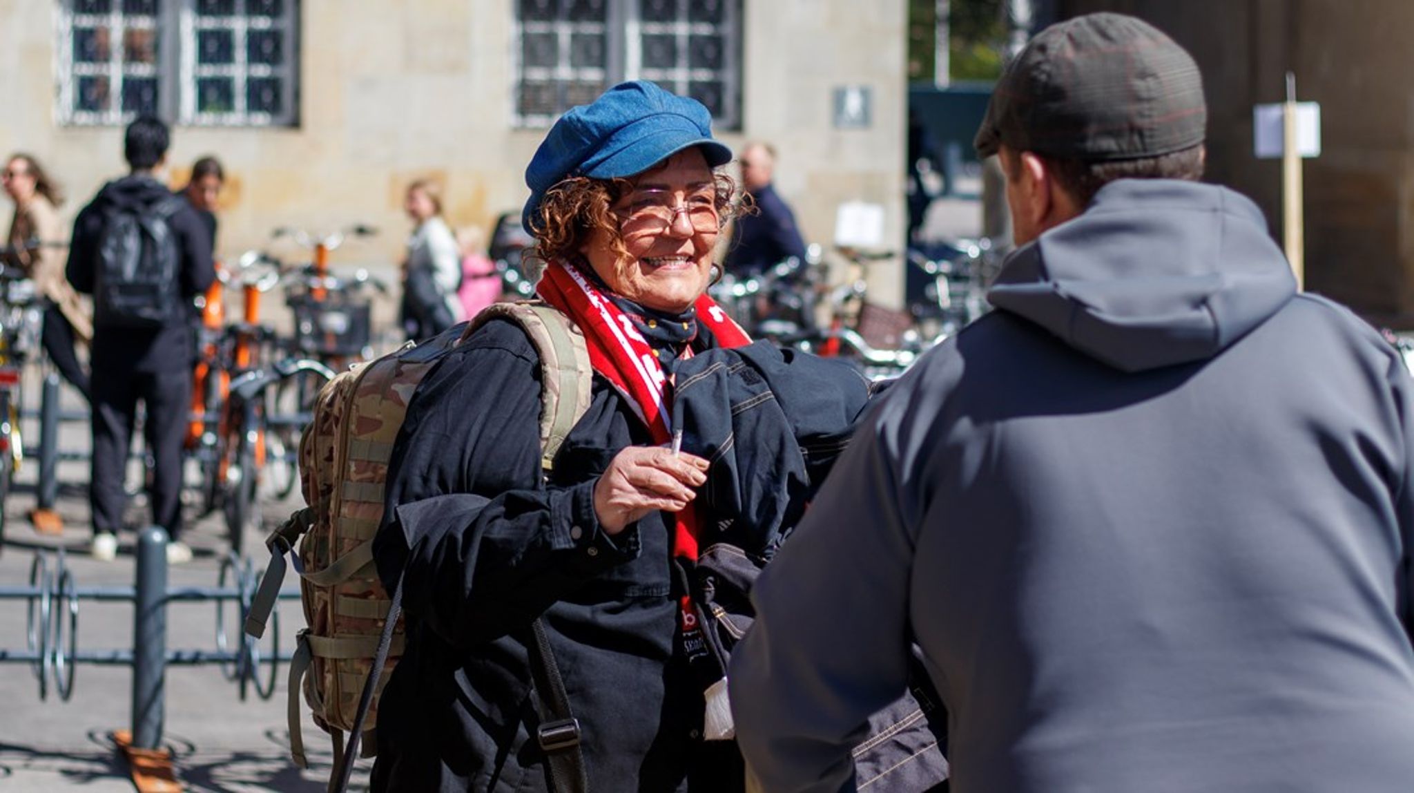 Nanna Gotfredsen og Dorthe Beck-Nyling har blandt andet levet af frugt, kiks og kopnudler i deres to dage som hjemløse