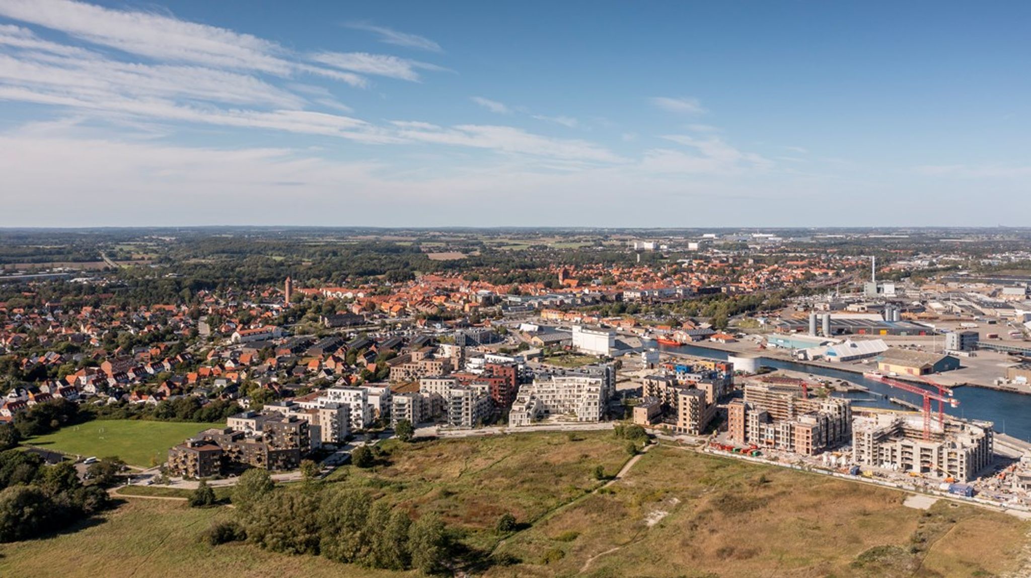 GeoDanmark kortlægger Danmark fra luften.