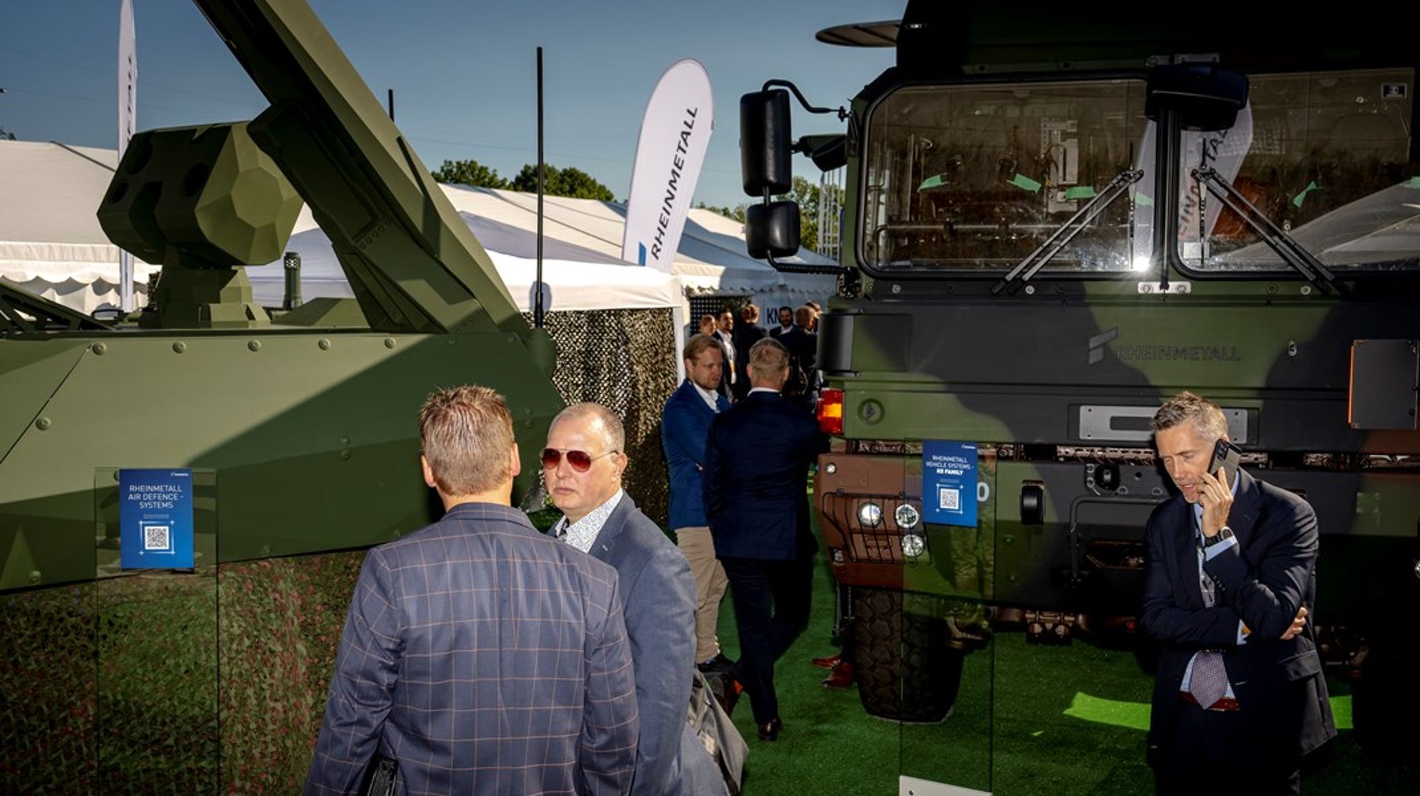 Oppustelige kampvogne og droner til milliarder blev vist frem på våbenmessen, der blev afholdt i Ballerup idrætspark 20-21. august. 