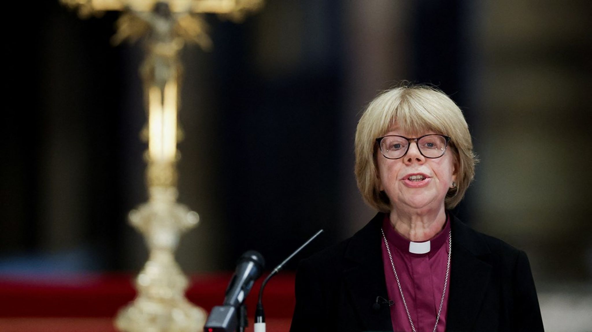 Ny ærkebiskop i Canterbury er Sarah Mullally.