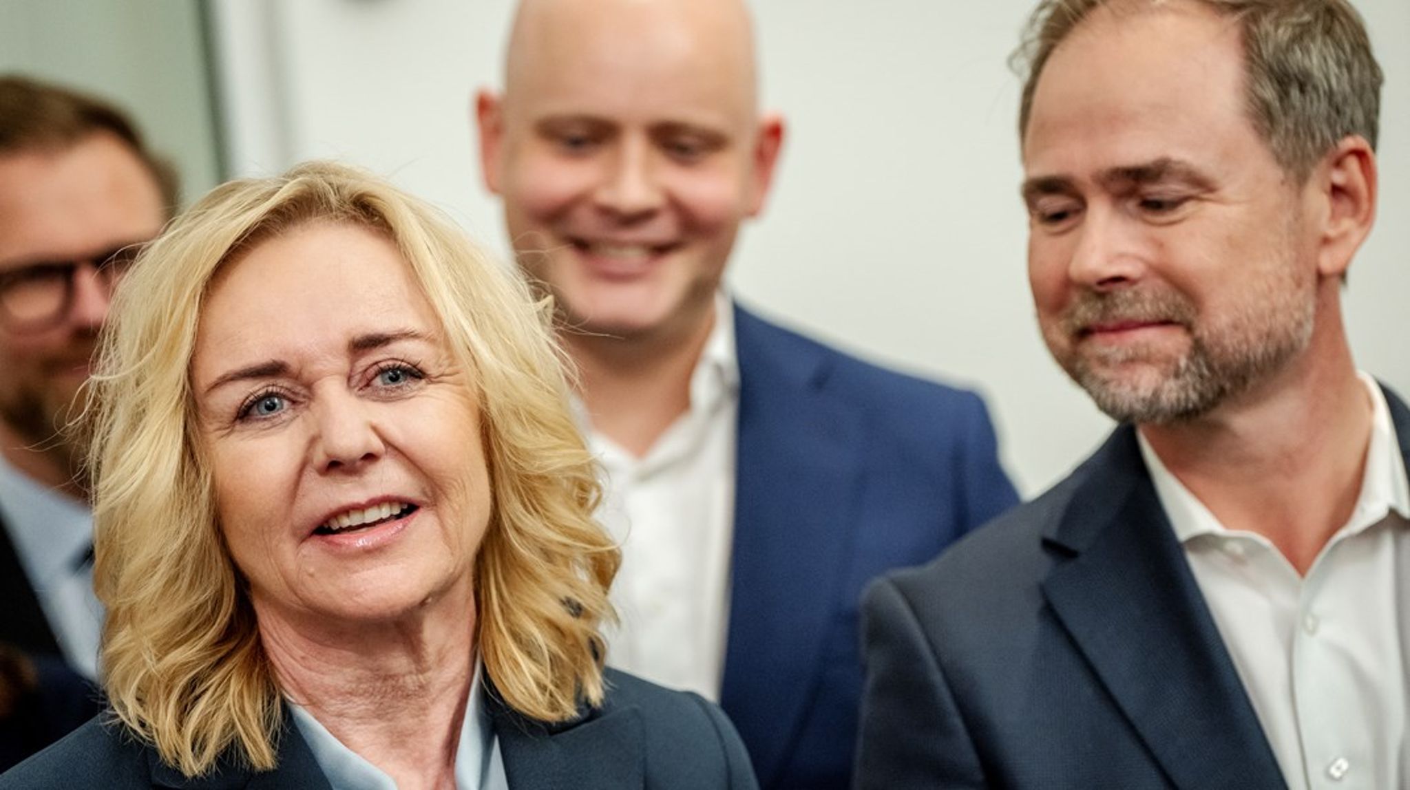 K-leder Mona Juul fremhævede på torsdagens pressemøde, at hendes parti har været med til at forhøje beskæftigelsesfradraget for seniorerne fra næste år.