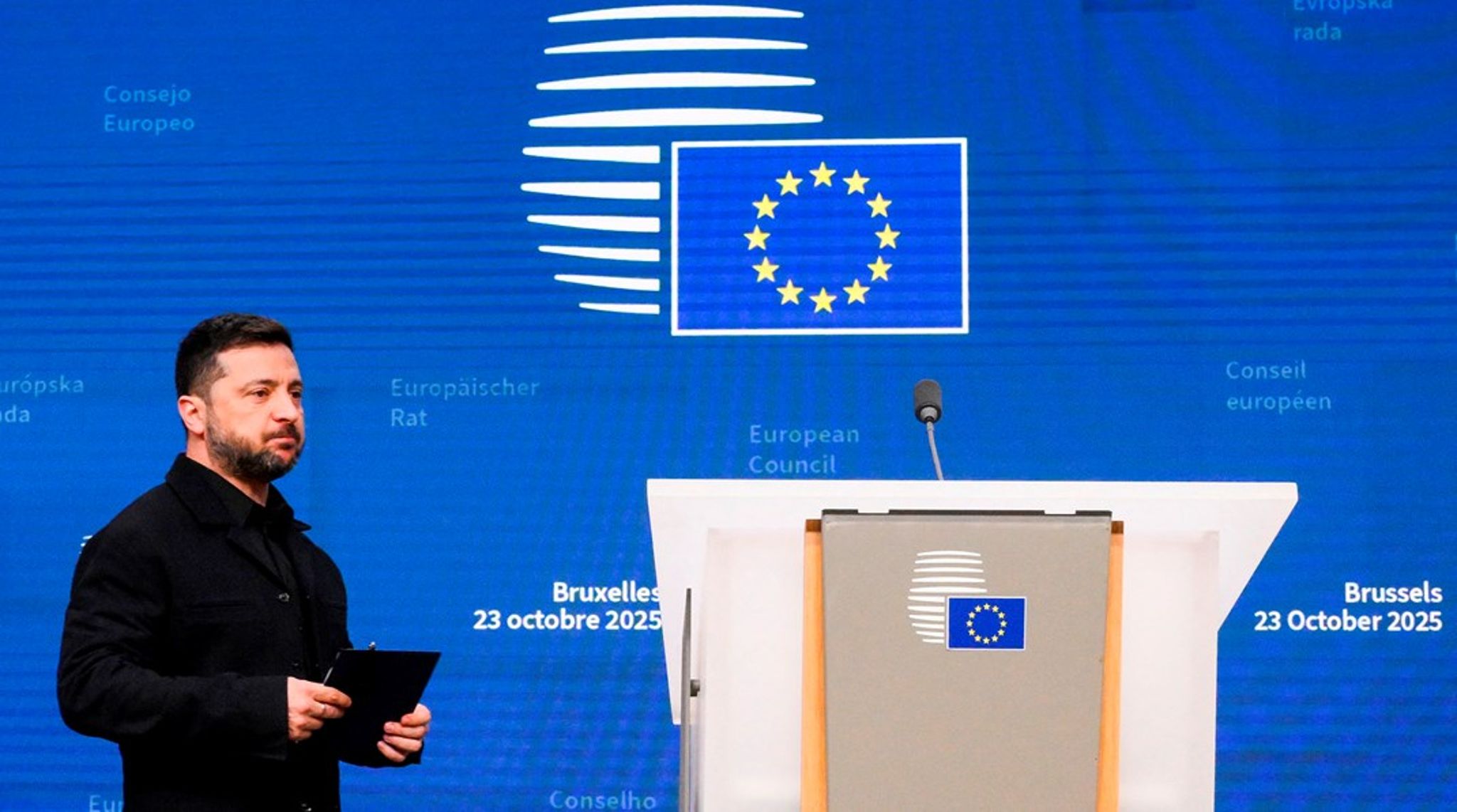 Den ukrainske præsident måtte tage fra Bruxelles uden klarhed over, om EU kan levere den pengeindsprøjtning, som han desperat har brug for.