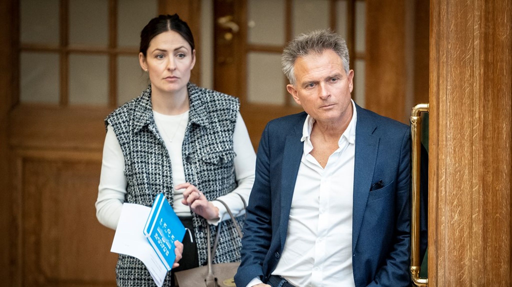 Erhvervsudvalgets formand Kim Valentin og partifællen&nbsp;Linea Søgaard-Lidell er begge med i den genopståede arbejdsgruppe. Arkivfoto.&nbsp;