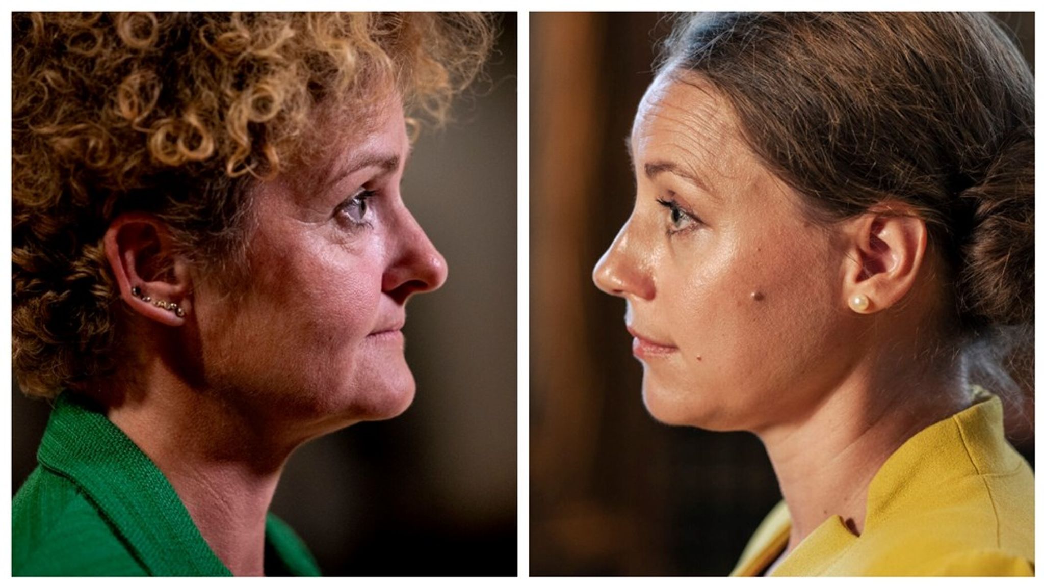 Pernille Rosenkrantz-Theil (th.) og Sisse Marie Welling (tv.) rækker begge ud efter overborgmesterposten i København. Det samme gør Enhedslistens Line Barfod.