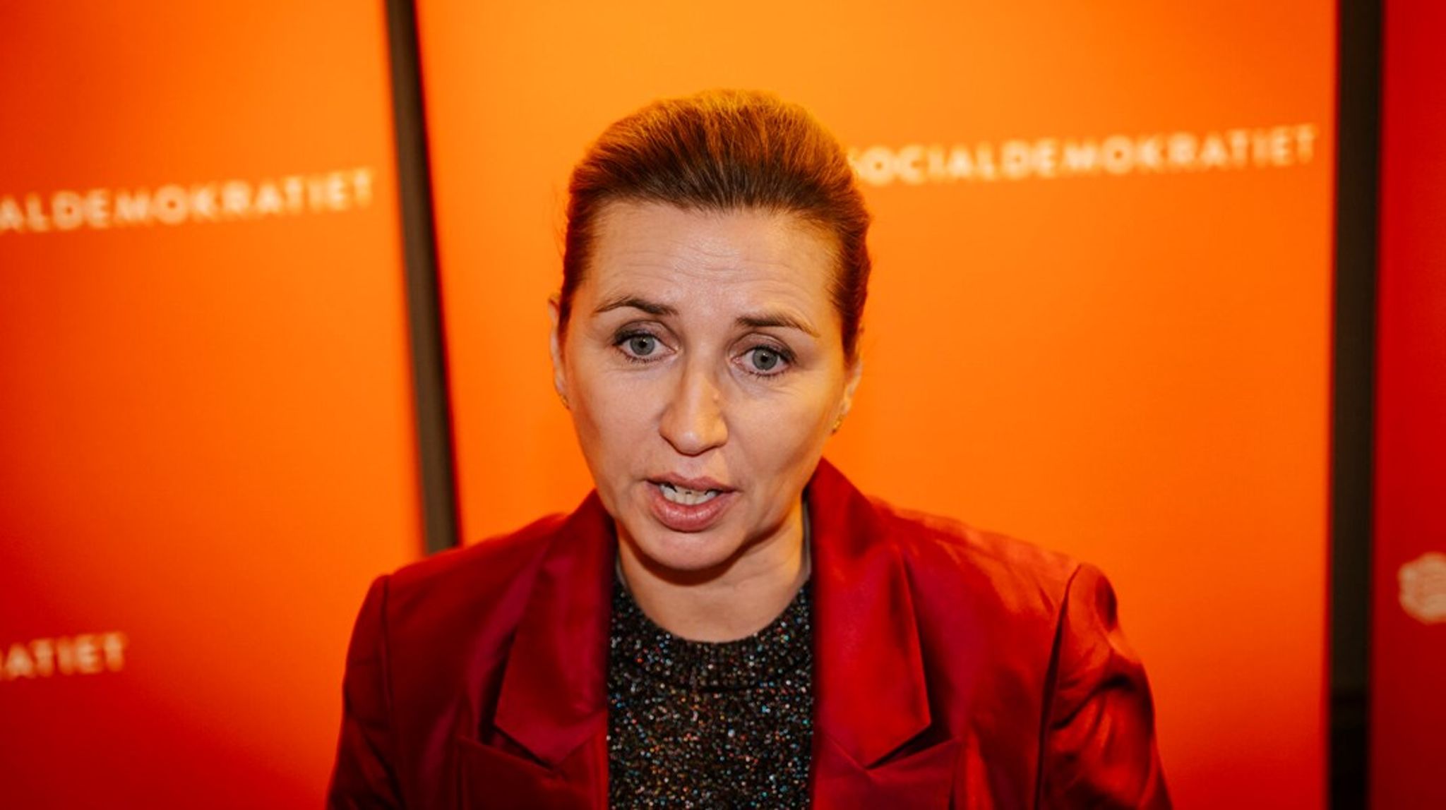 På Arbejdermuseet i København tog Mette Frederiksen (S) ansvar for sit partis tilbagegang ved kommunalvalget.&nbsp;