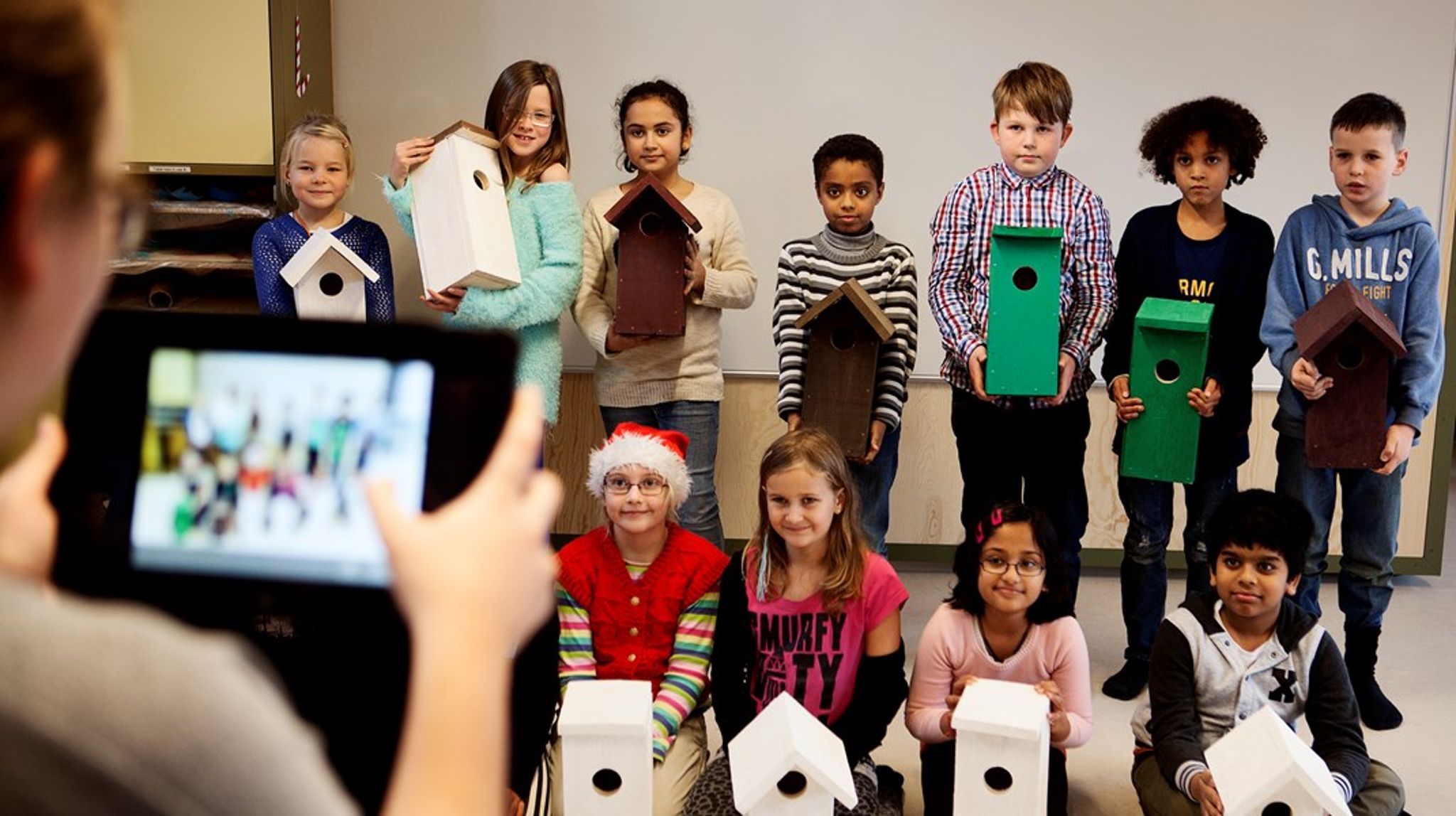 Elever på Billund International School, som blev stiftet af Lego Fonden i 2013.&nbsp;