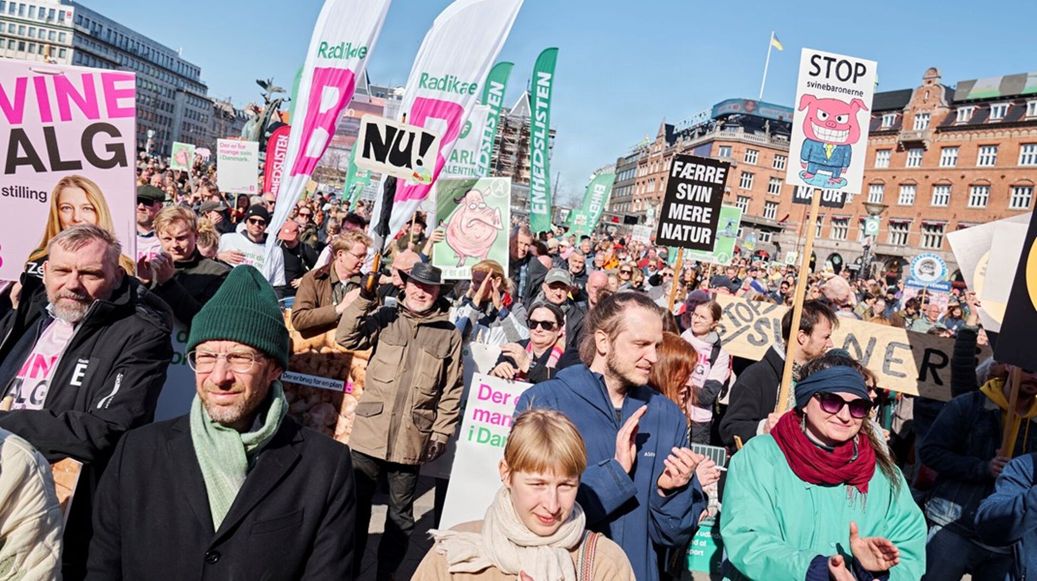 Når vi læser os igennem opslagene, er det dog tydeligt, at referencerne til et svinevalg primært optræder som en del af landbrugsdebatten.
Her kobles dyrevelfærd og rent drikkevand som de primære problemer, skriver&nbsp;Daniel Nordstrand Frantzen, Johan Irving Søltoft, Lasse Uhrskov Kristensen og William Kristian Krogh Vergo.