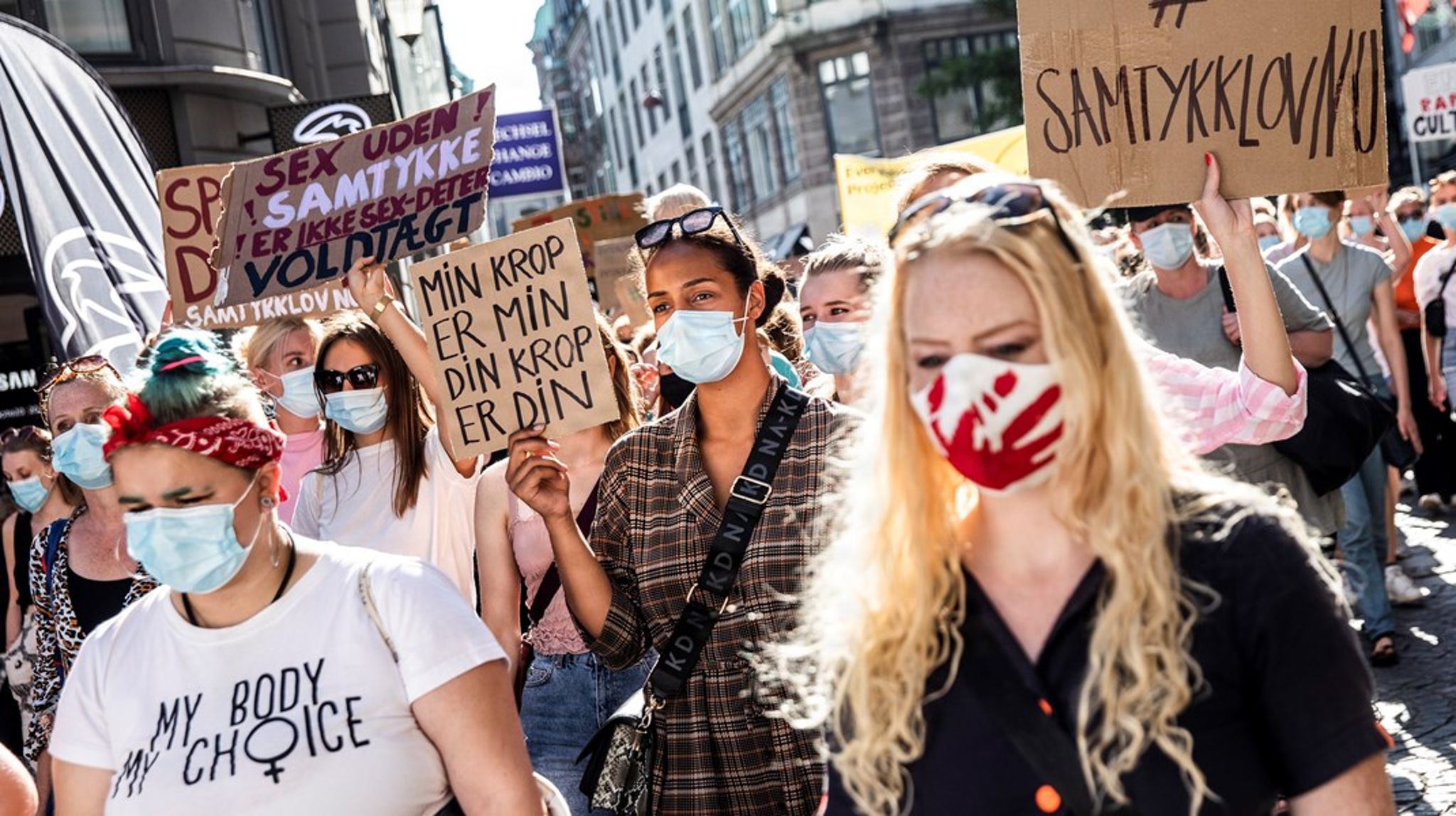 I Danmark blev samtykkeloven vedtaget i 2020, blandt andet efter demonstrationer i Københavns gader.&nbsp;