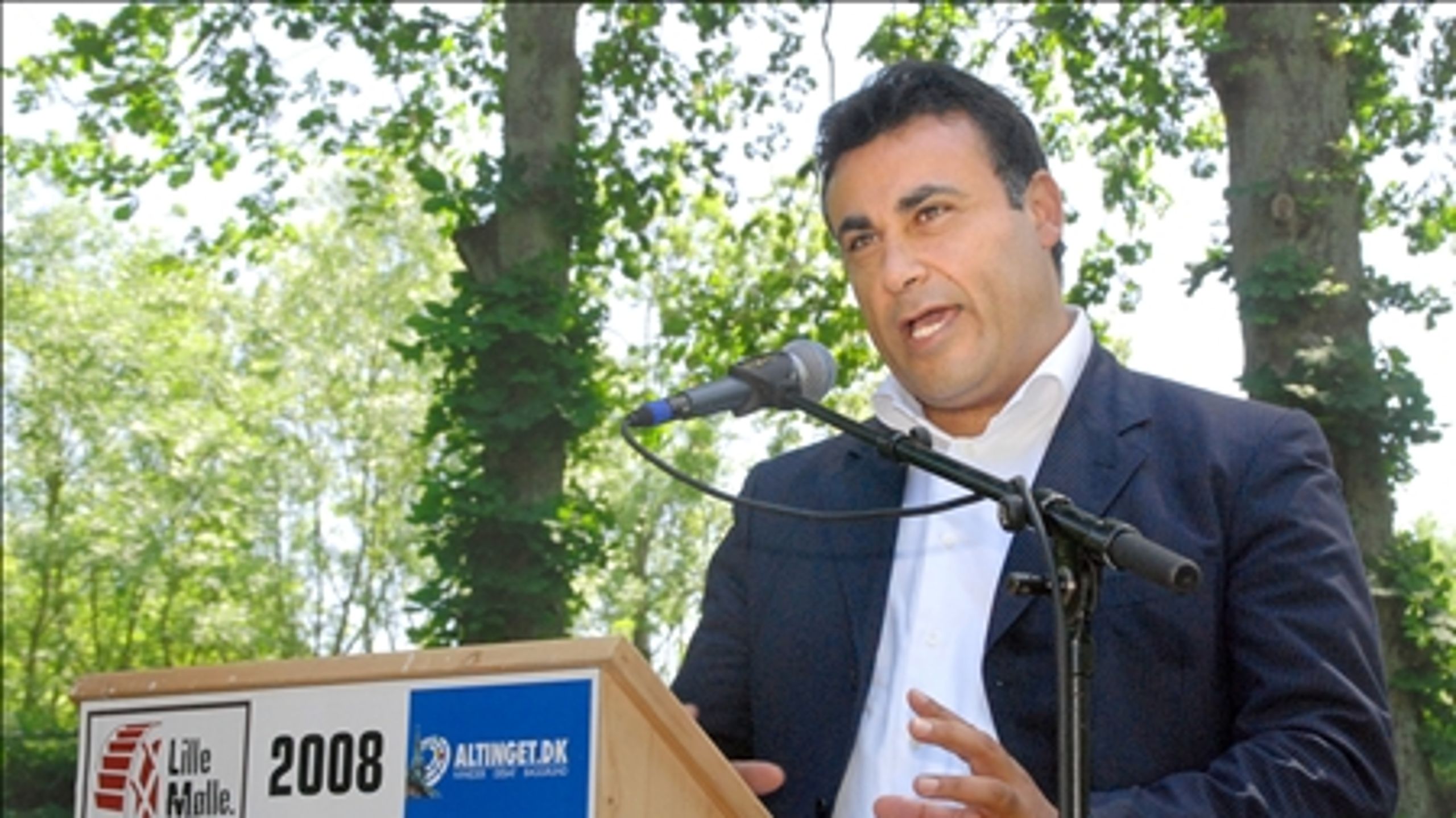 Naser Khader: Fik vundet en pæn del af sine nye konservative partifæller for sig ved sin tale på partiets landsråd søndag.