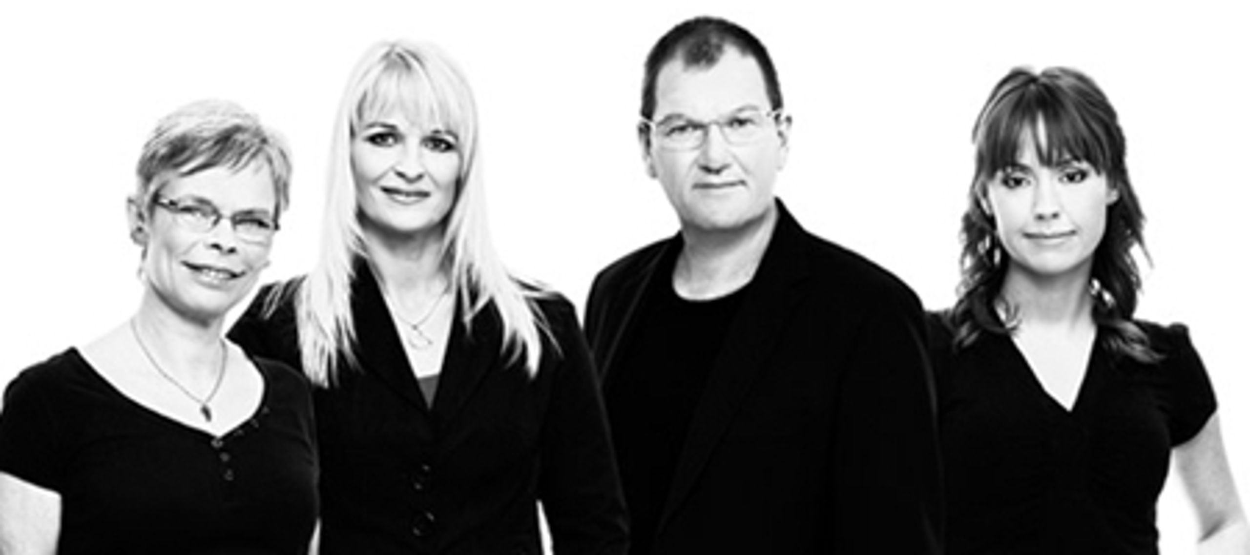 De kommunale SF'ere stormer frem ifølge Altinget.dks nye prognose. Her er det spidskandidaterne Dorthe Laustsen, Århus, Anne-Dorte Krog, Aalborg, Bo Asmus Kjeldgaard, København og Stina Willumsen, Odense.