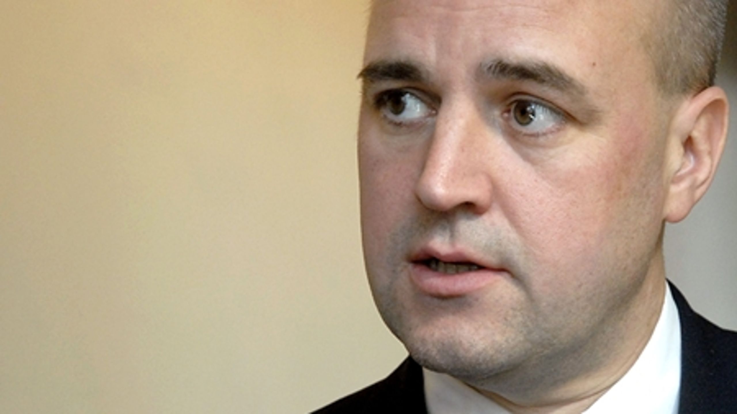 Sveriges statsminister, Frederik Reinfeldt.