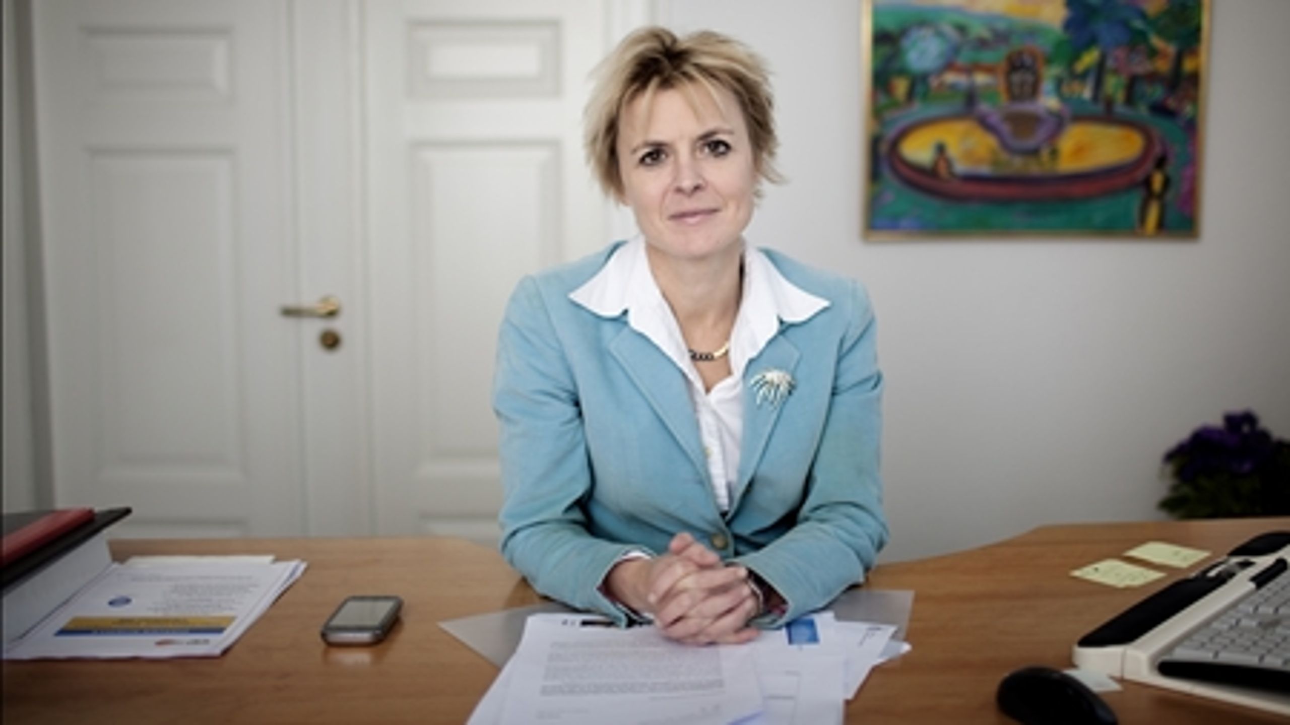 Lykke Friis (V), klima- og energiminister, formåede ikke at stille oppositionen tilfreds til onsdagens samråd om klimatilpasning. 