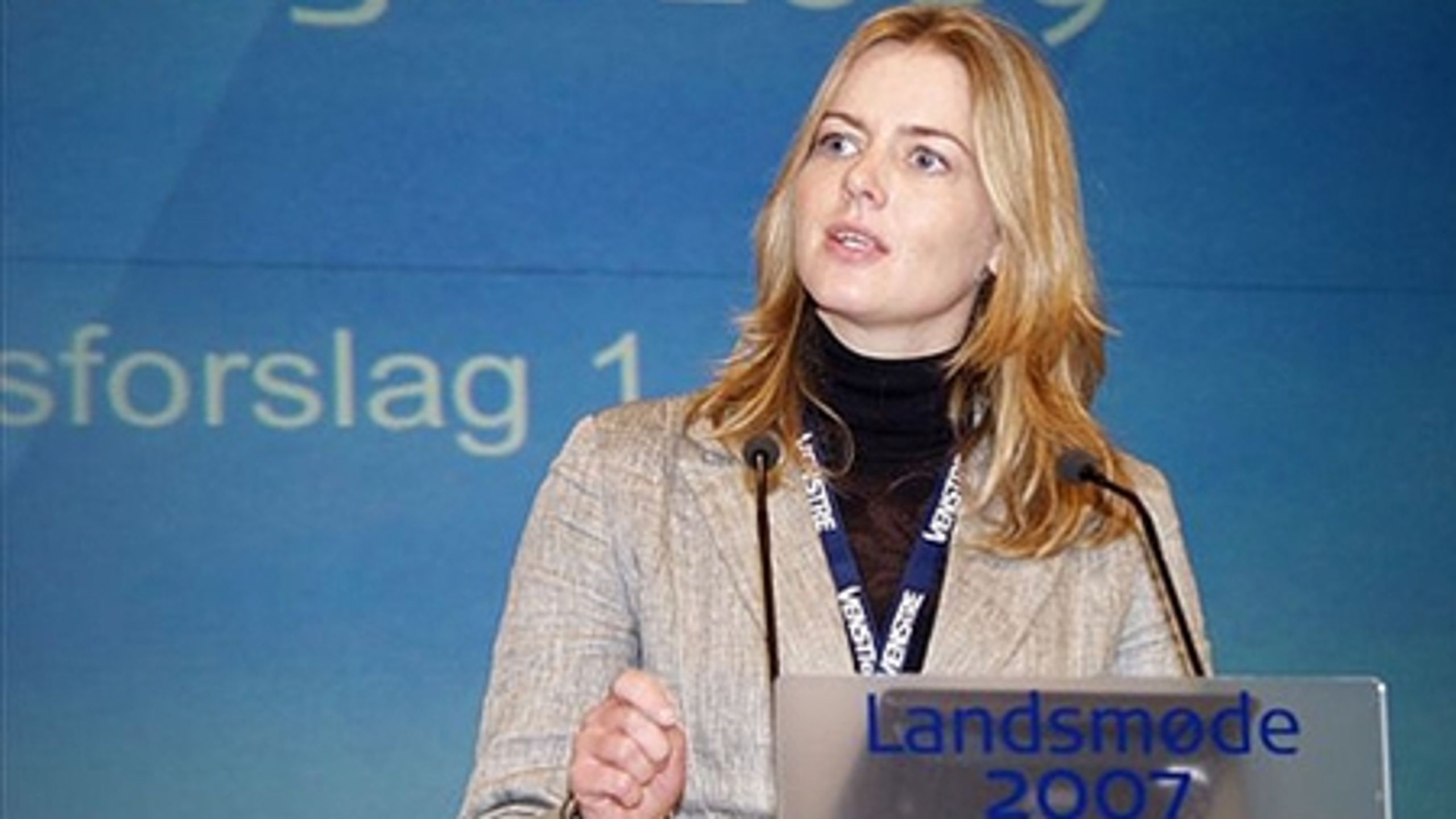 Ellen Trane Nørby ved Venstres Landsmøde i 2007. 