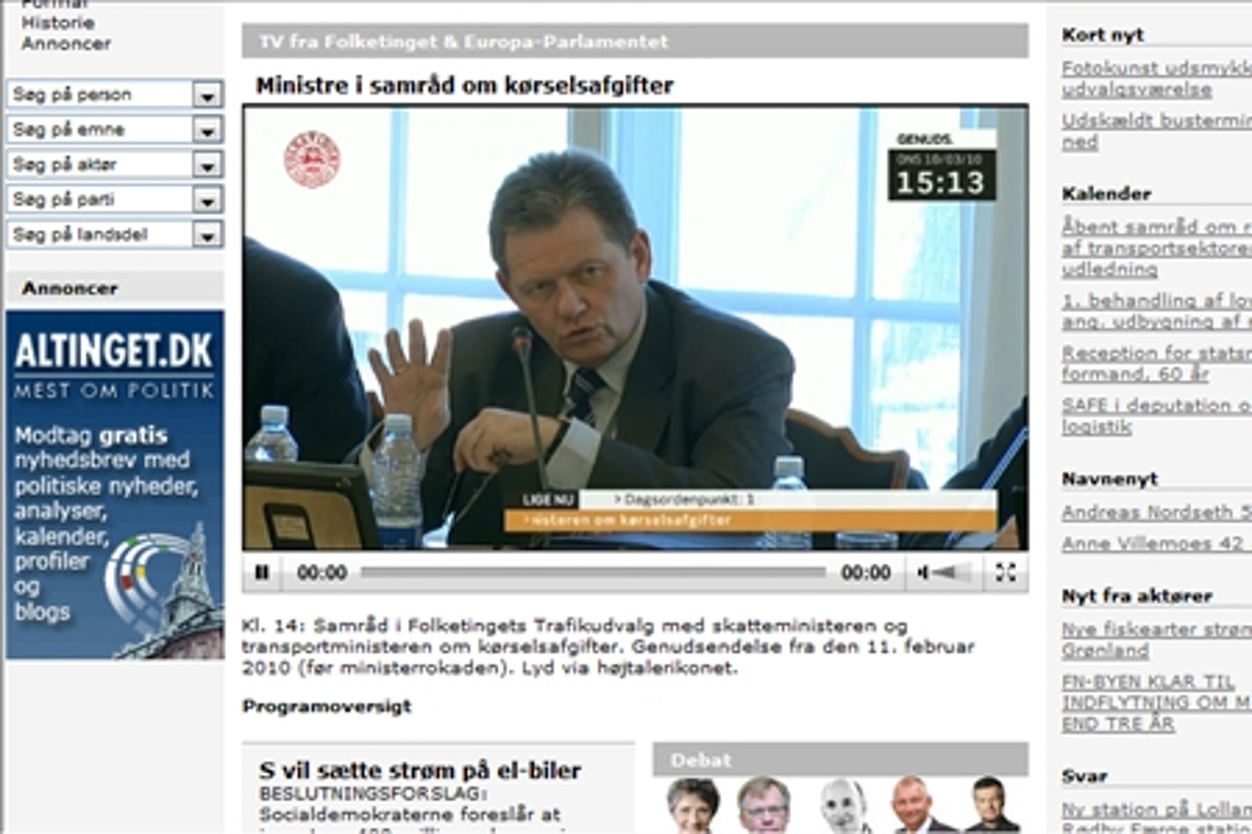 Meget af fremtidens tv bliver ikke broadcast men narrow-cast til ultra smalle målgrupper - som f.eks. dem der på Altinget | Skat og Altinget | Transport interesserer sig for et samråd i Folketinget om kørselsafgifter.