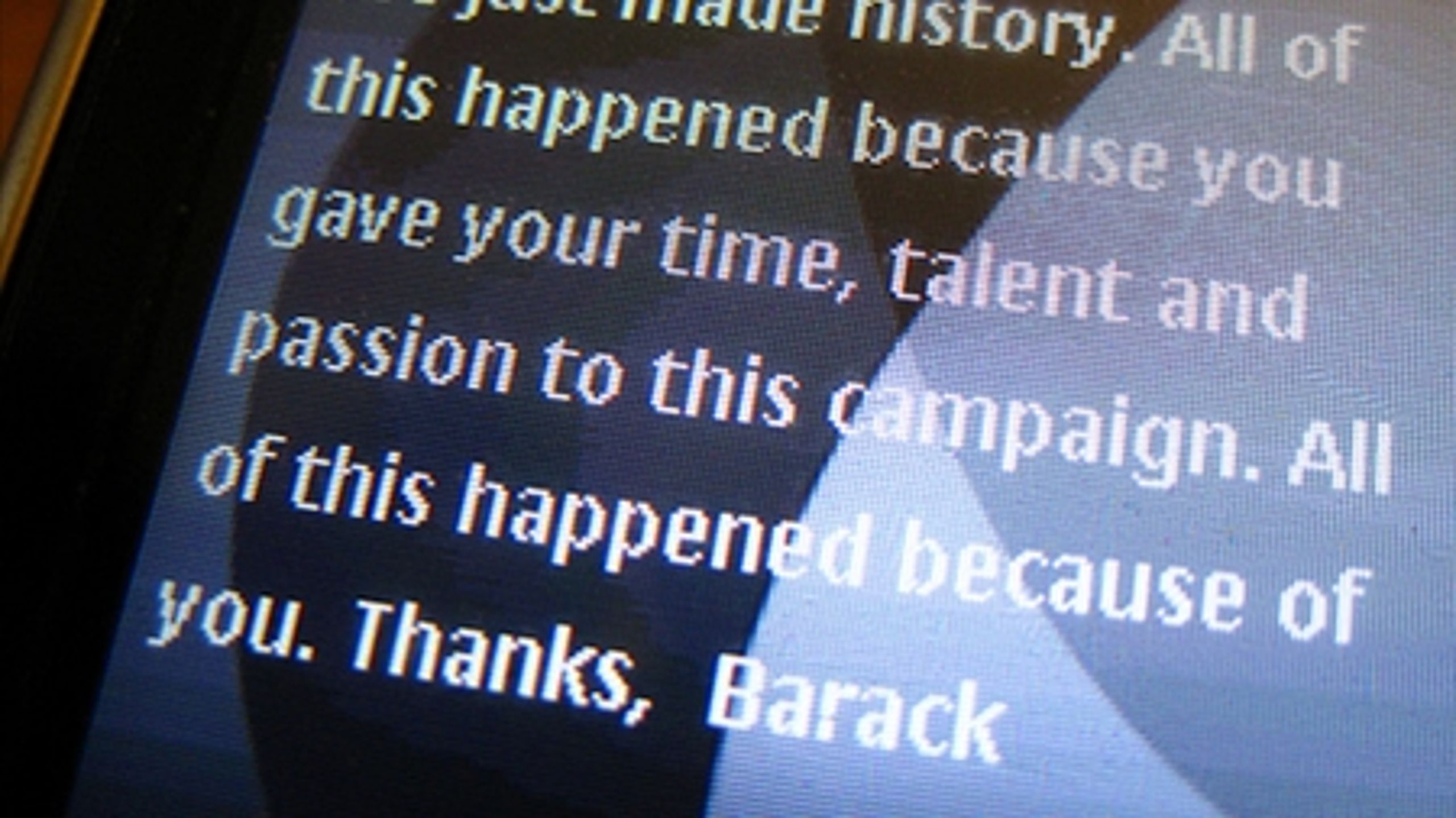 Obama brugte direkte sms'er i sin valgkamp. Det vil vi ifølge en ekspert se meget mere til i den kommende valgkamp herhjemme.