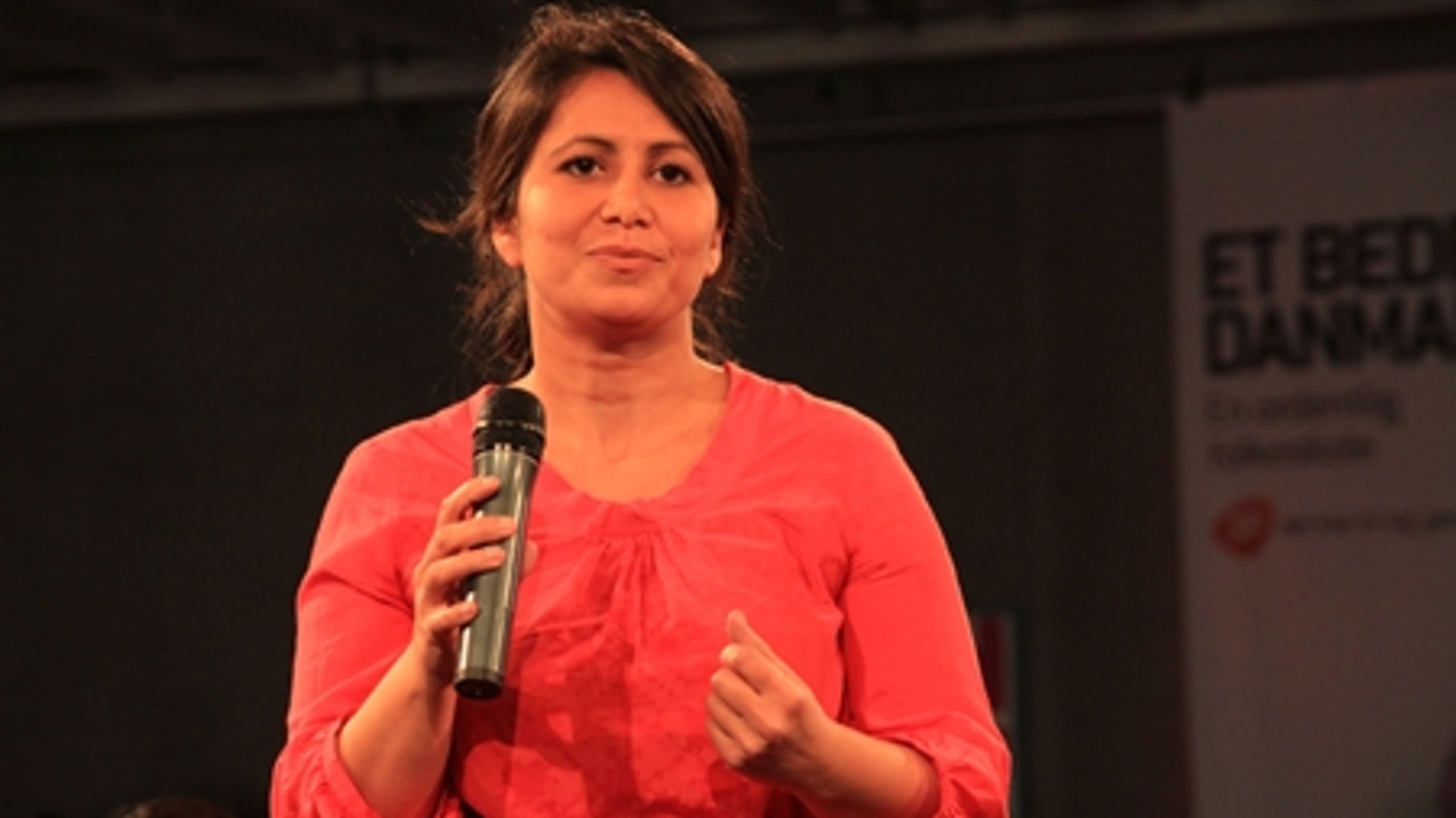 SF's socialordfører Özlem Cekic er i front på et af par af de kontroversielle forslag om skattepolitik, forslag som SF-ledelsen for enhver pris vil forhindre bliver vedtaget af landsmødet.