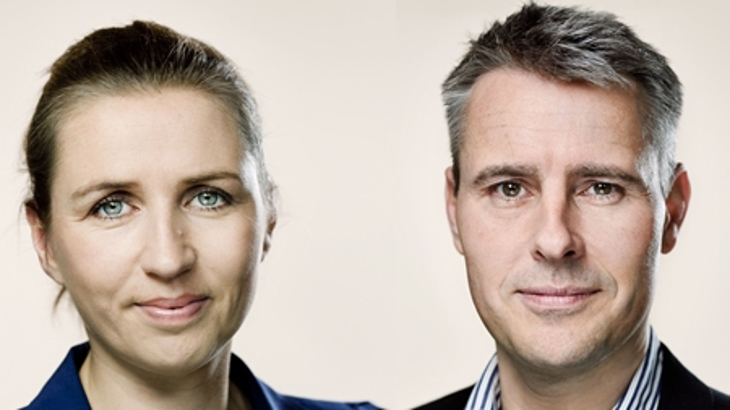 Beskæftigelsesminister Mette Frederiksen og gruppeformand Henrik Sass Larsen er begge tiltænkt helt centrale roller i at få vendt udviklingen for Socialdemokraterne.