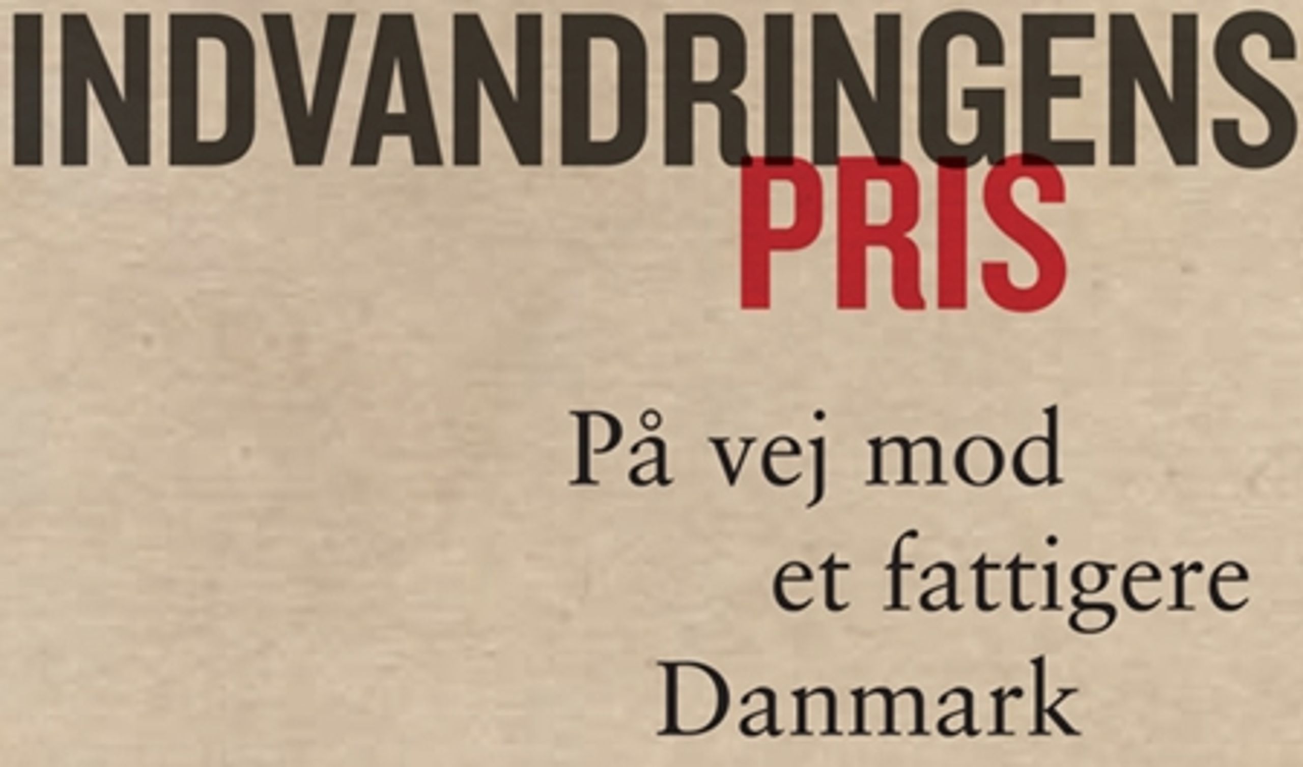 Med vælgernes stærke fokus på økonomien er "Indvandringens pris" en oplagt mulighed for at vitalisere udlændingedebatten ud fra en ny synsvinkel.
