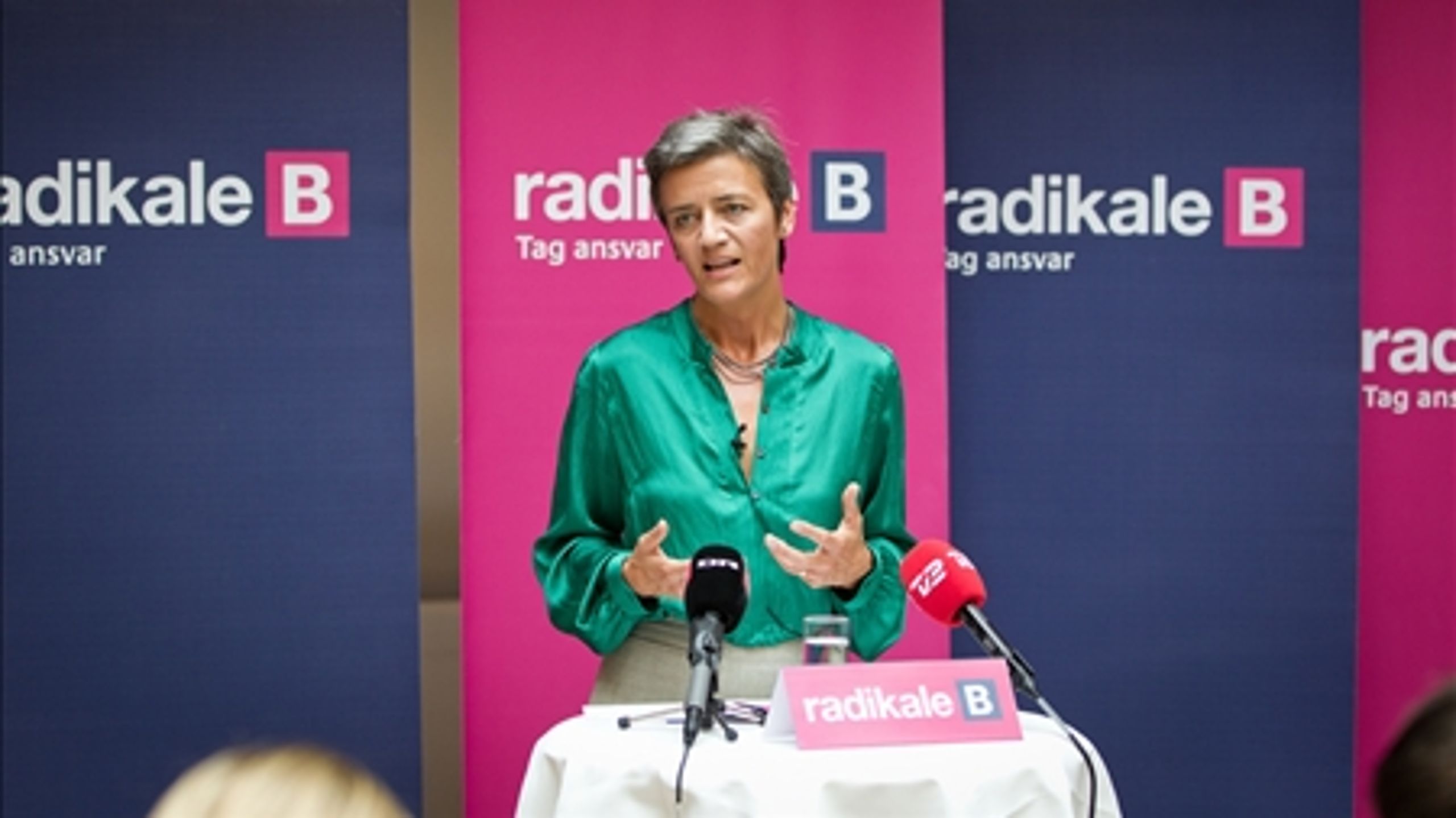 "Det er i høj grad Margrethe Vestager og de Radikale, der definerer farven på regeringens arbejdsmarkedspolitik. Den rammer meget fint de Radikales partifarve, magenta, der er en lys lilla farve." 