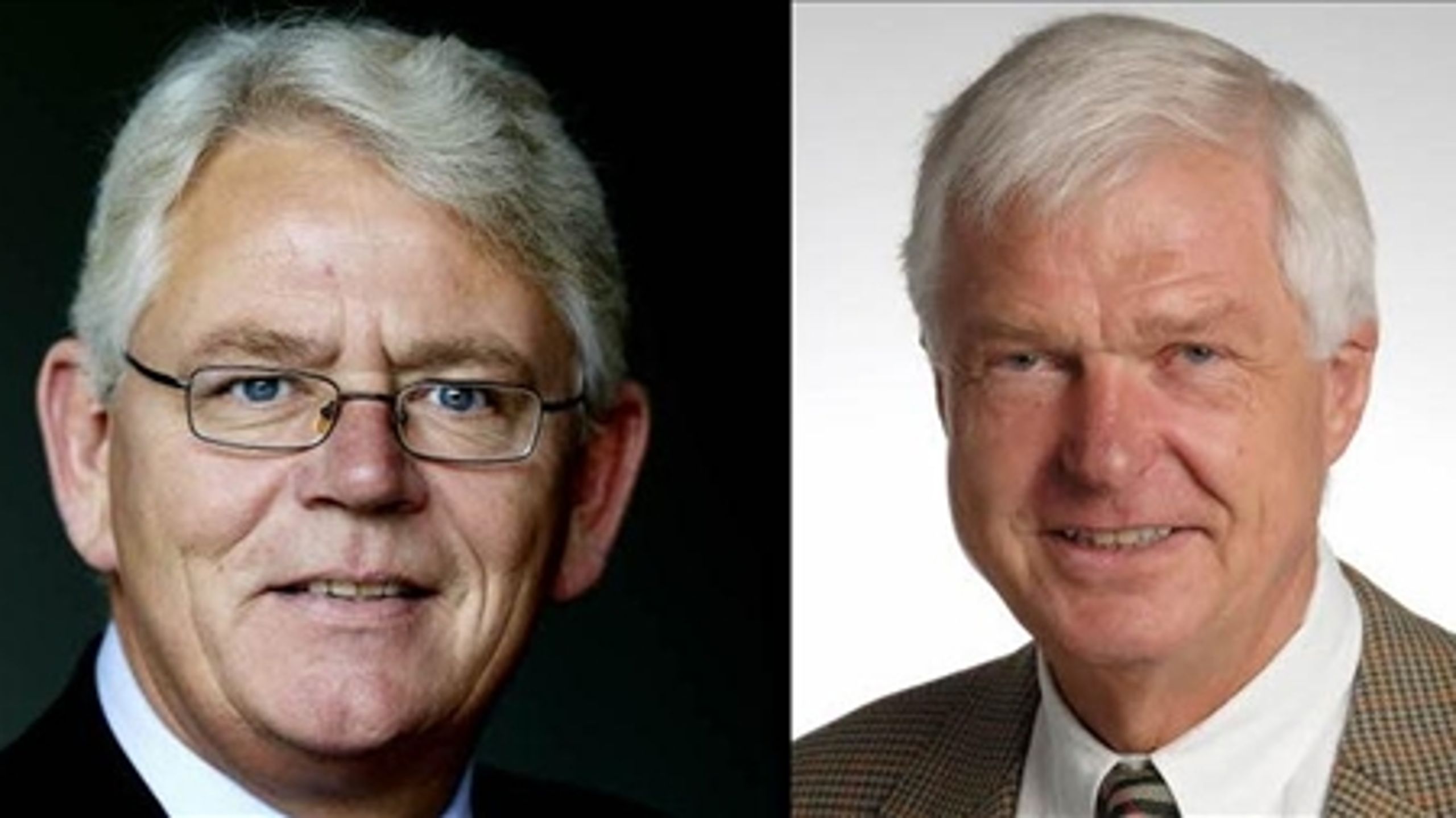 Formand Erik Nielsen til venstre og næstformand Erik Fabrin til højre