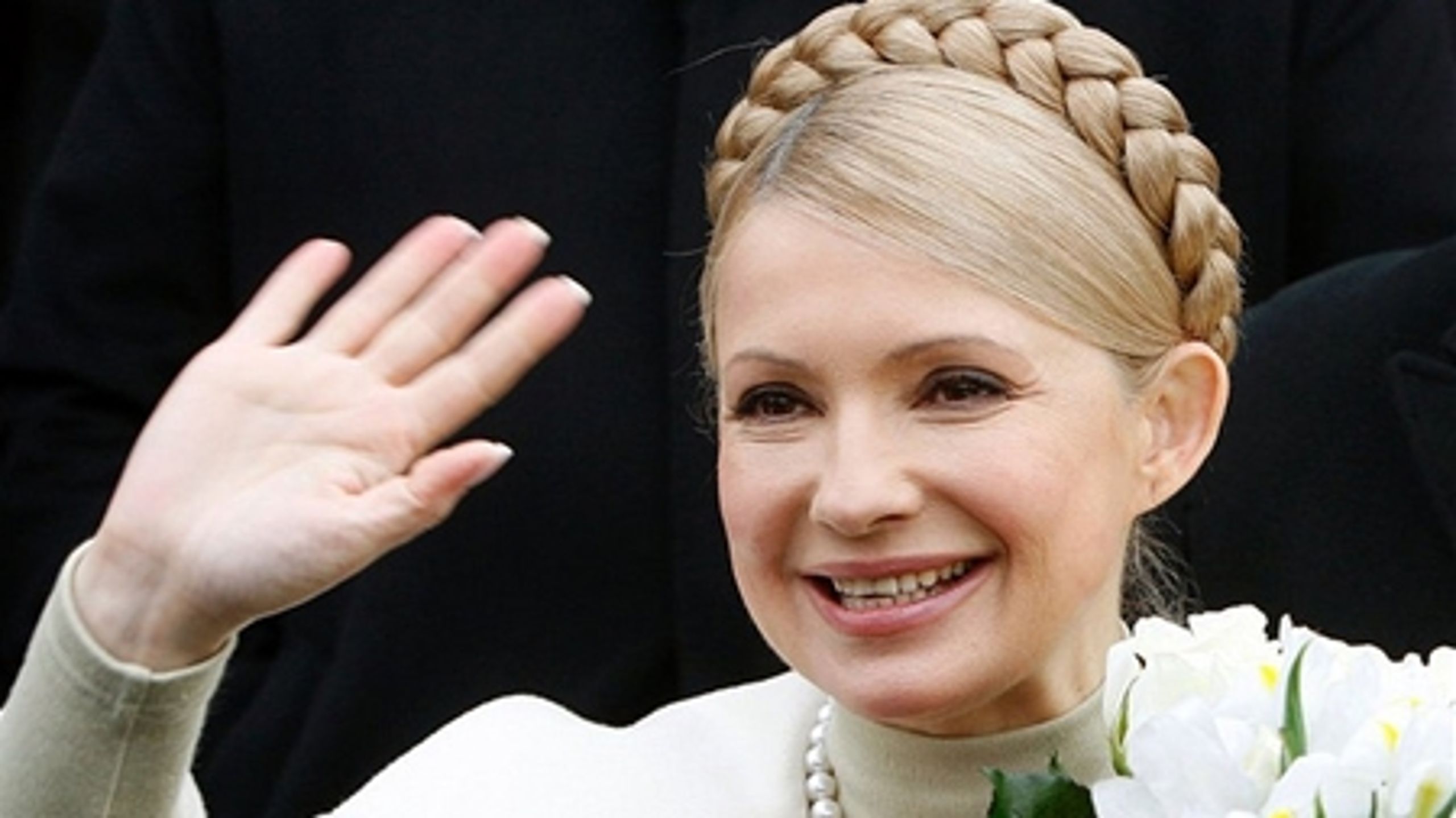 Ukraine er et af de lande, der fortsætter som prioritetsland i regeringens nye naboskabsstrategi. På billedet ses landets tidligere ministerpræsident Julia Timosjenko, der er fængslet for magtmisbrug - flere mener, at fængslingen er politisk.