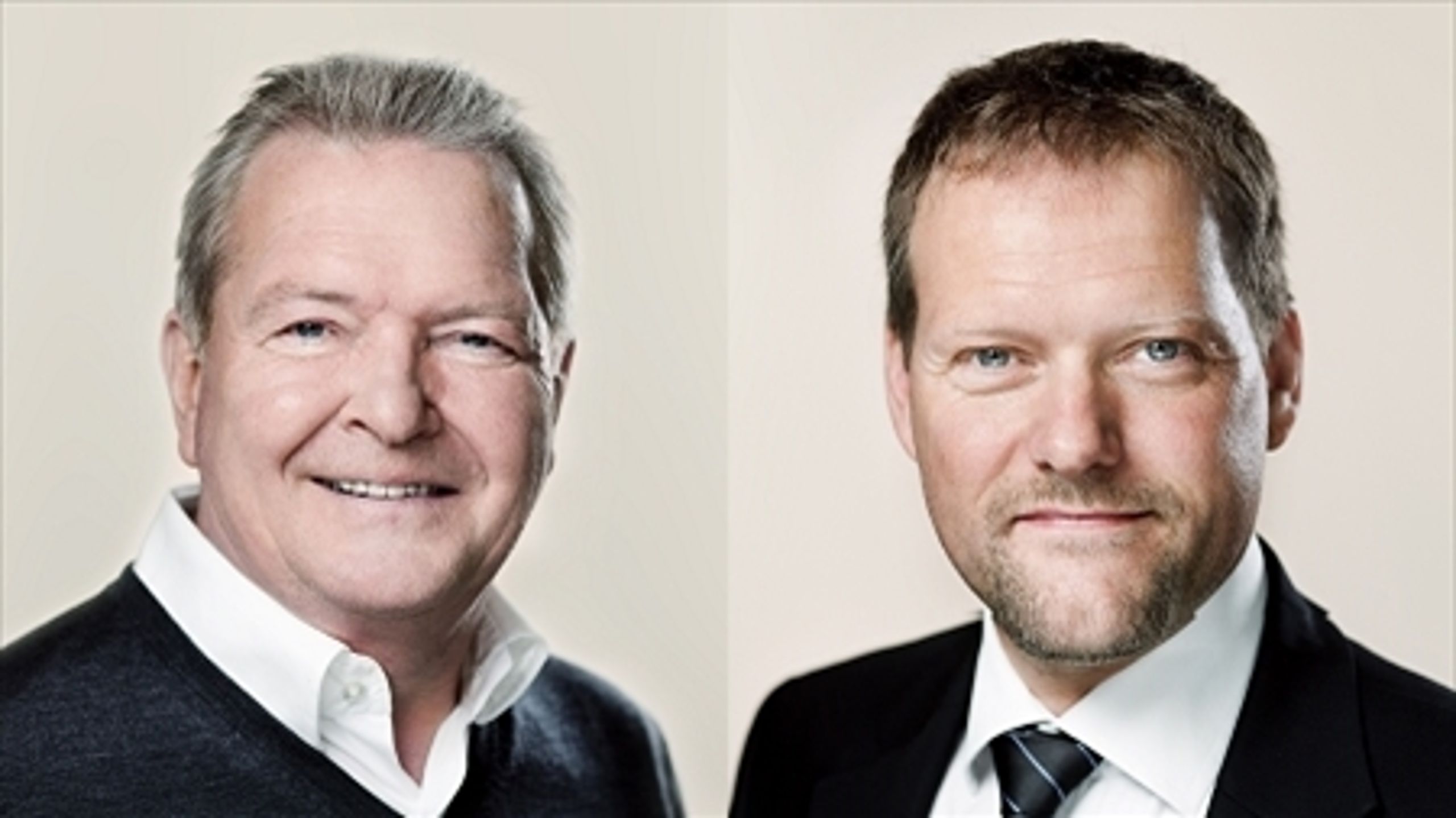 Regeringen skal sende flere penge til fattige kommuner, siger Enhedslistens og Dansk Folkepartis finansordførere, Frank Aaen og René Christensen.