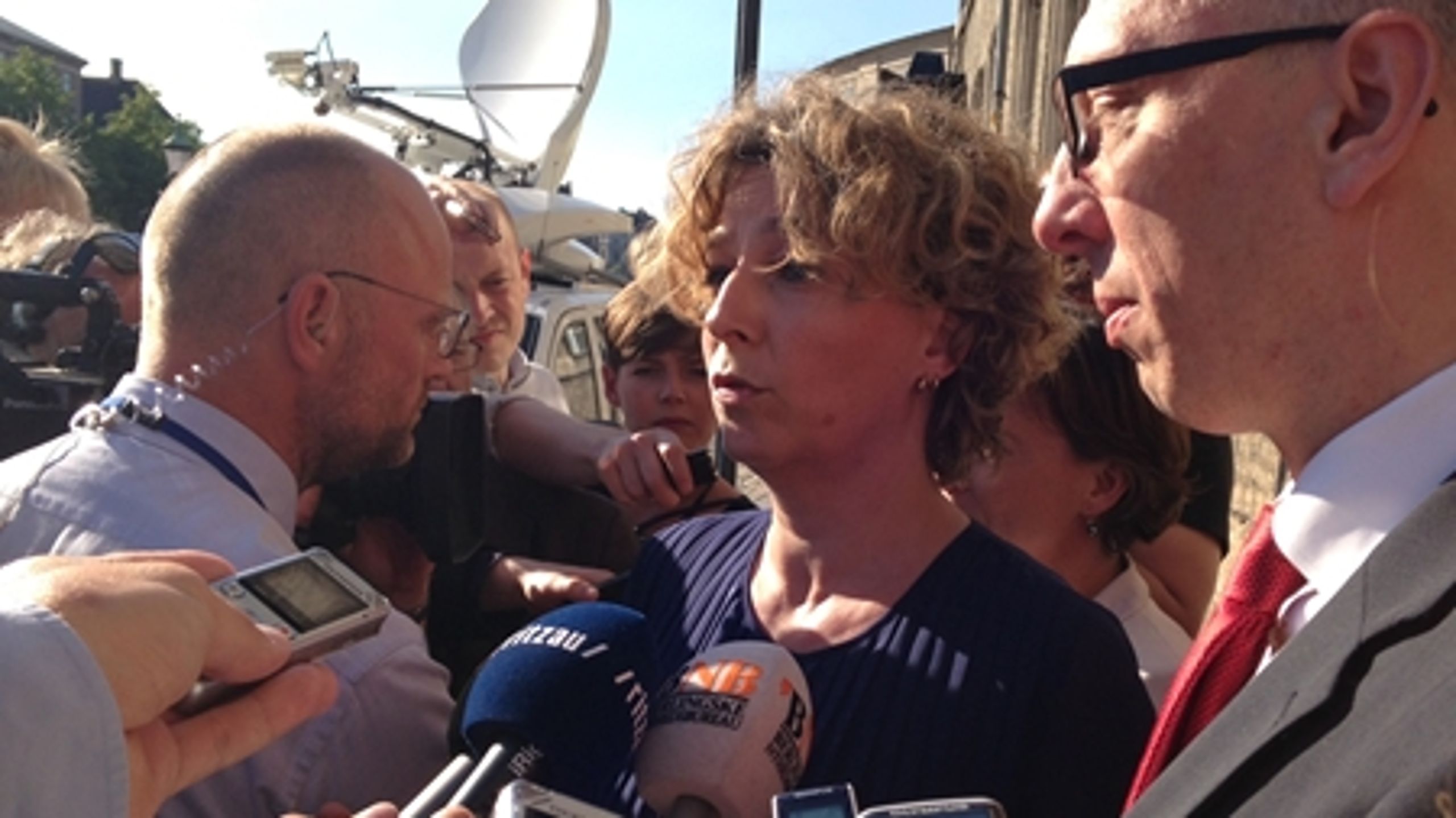 Børne- og undervisningsminister Christine Antorini (S) forhandlede med forligspartierne hele torsdagen i ministeriet uden resultat.