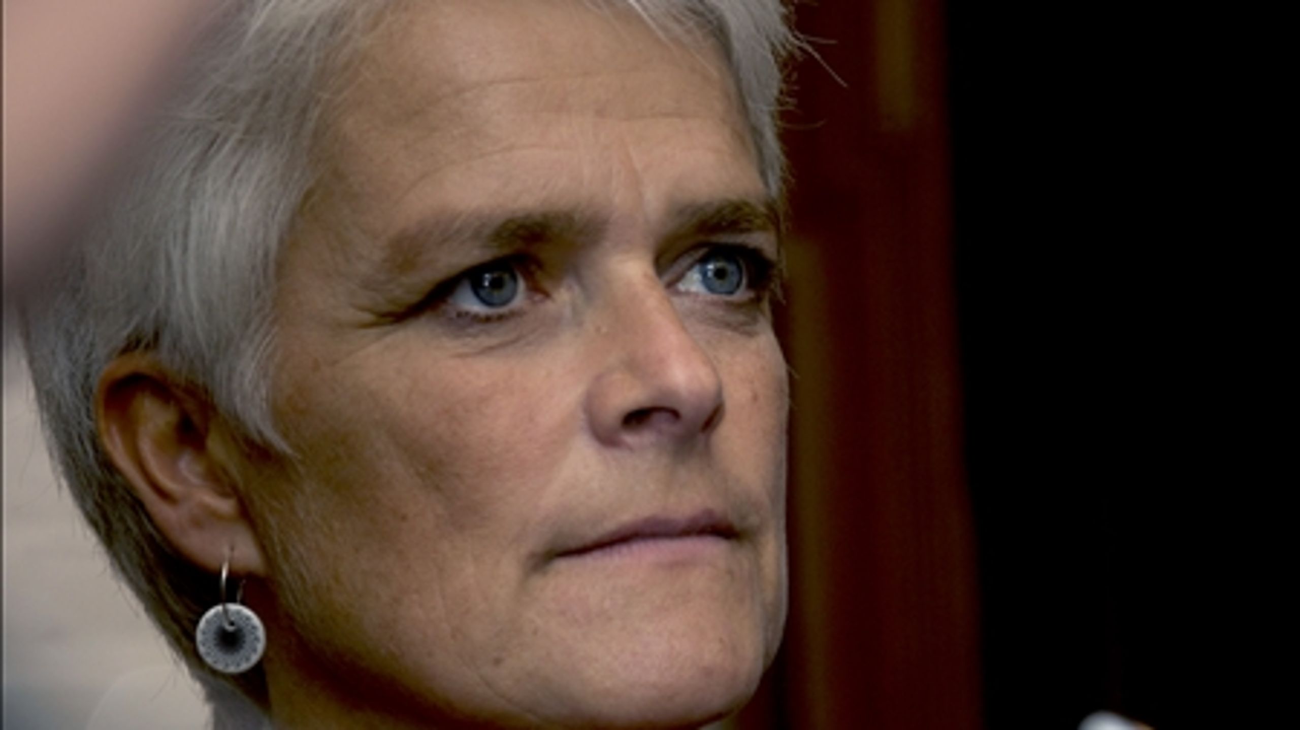 SF-formand Annette Vilhelmsen: Hendes parti er kløvet midt over, når det gælder salg af DONG-aktier til Goldman Sachs. 