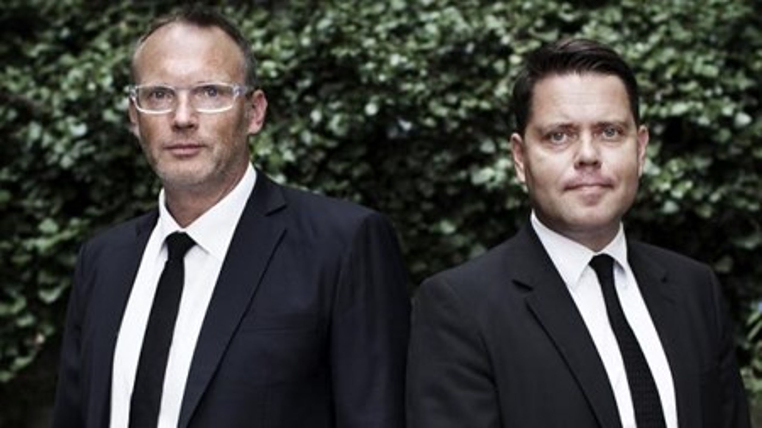 <br>Claus Juhl (tv.) og Christian Husted har slået kræfterne sammen og starter nu en ny konsulentvirksomhed med fokus på de højeste ledelseslag i den offentlige sektor.<br>