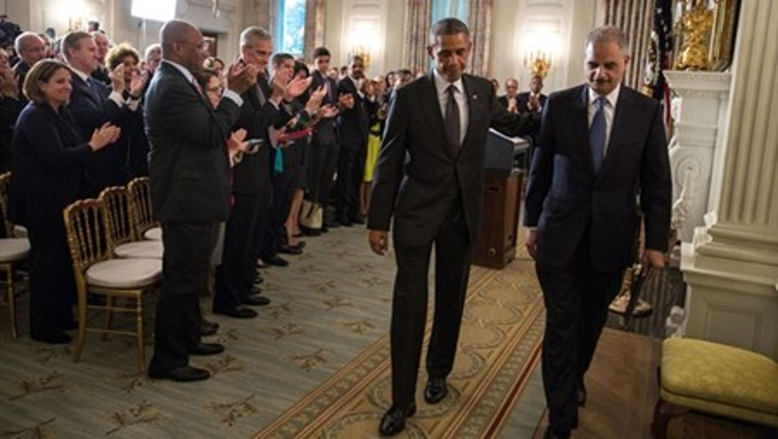 <br>Med Holders afgang mister præsidenten ikke bare sin justitsminister, han siger også farvel til en af blot fire ministre, der har været med ham siden hans første embedsperiode.<br>