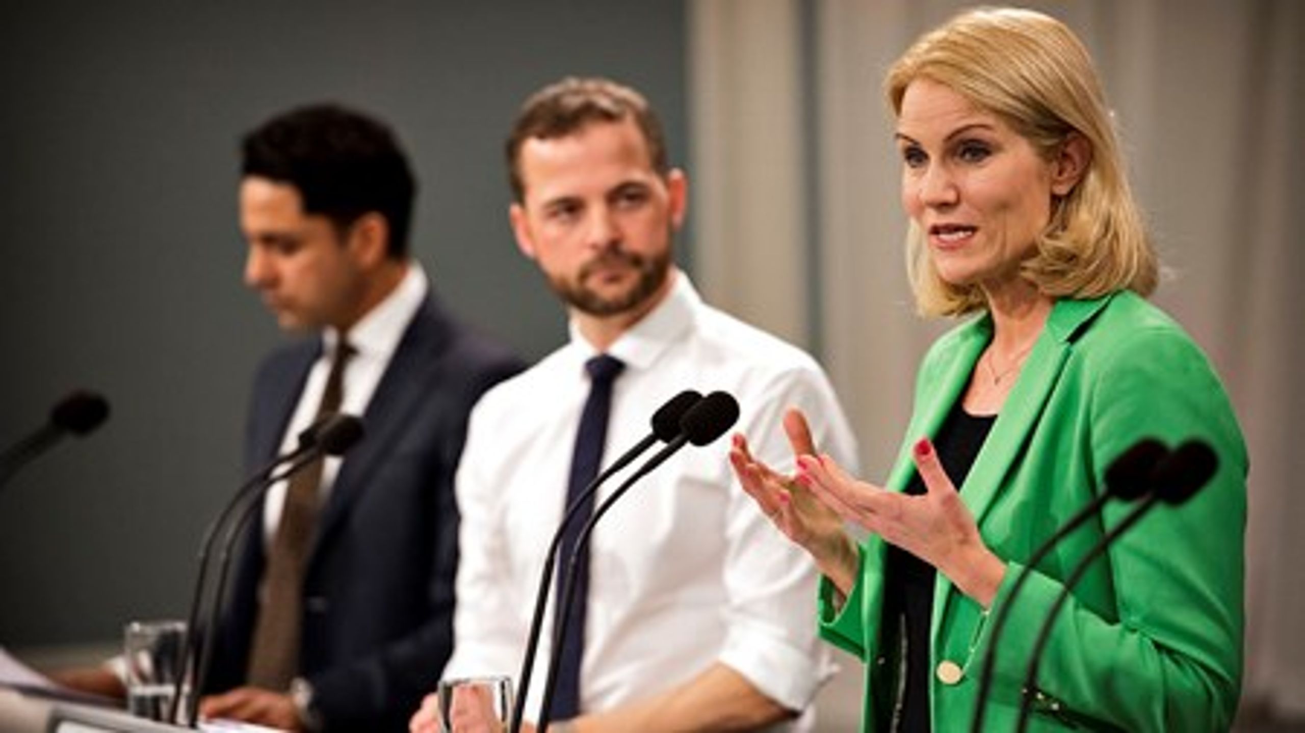 Regeringen, anført af statsminister Helle Thorning-Schmidt, præsenterede onsdag et nyt integrationsudspil.&nbsp;
