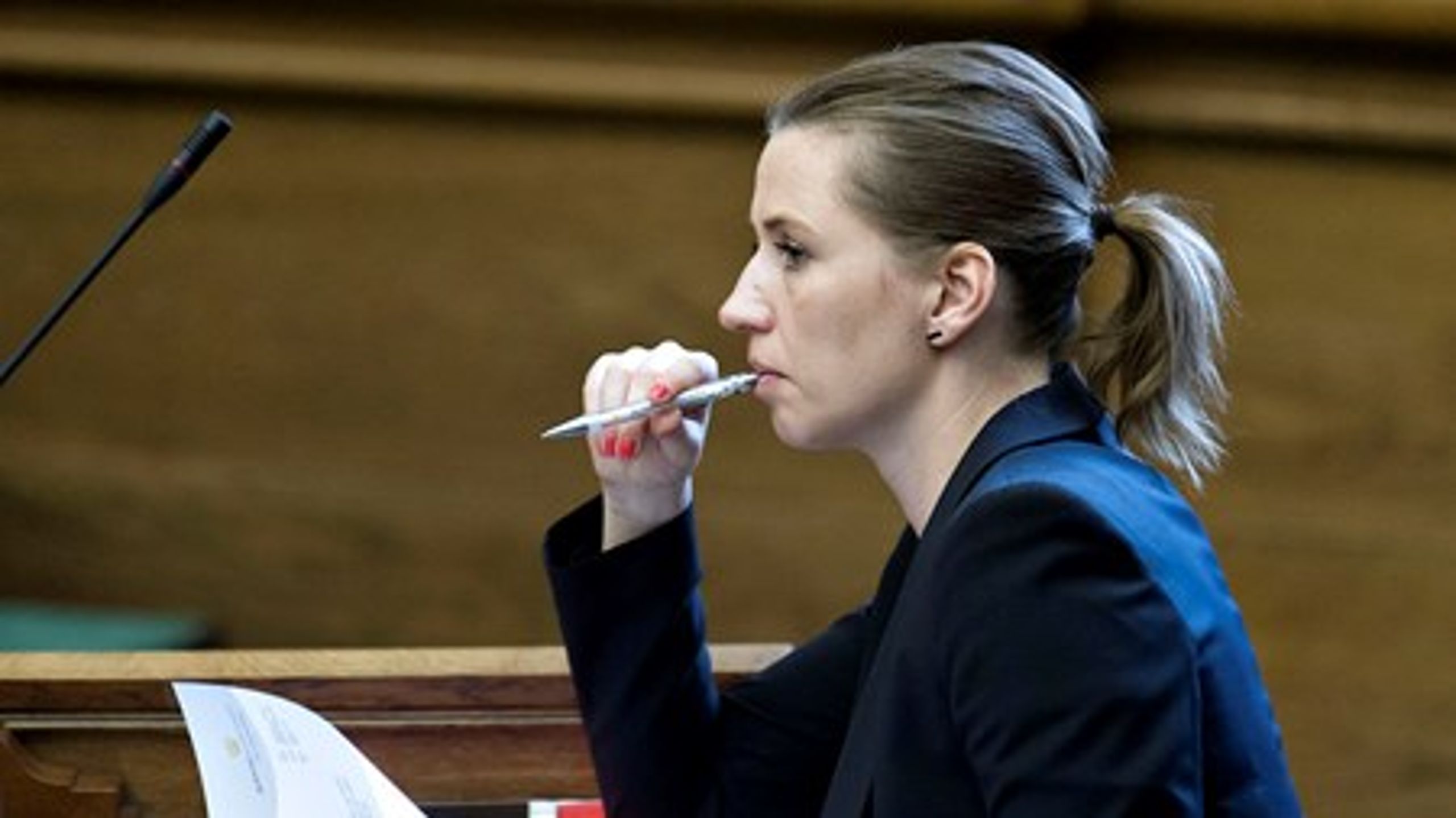 Justitsminister Mette Frederiksen.&nbsp;