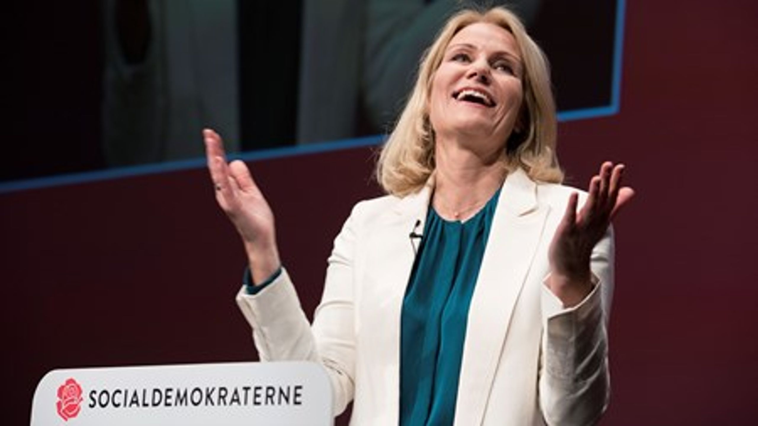 Helle Thorning-Schmidt takker af som formand for Socialdemokraterne.&nbsp;