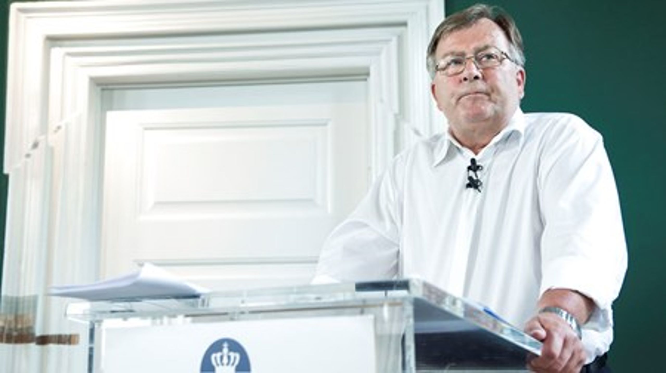 Finansminister Claus Hjort Frederiksen så gerne, at euroen blev indført i Danmark.&nbsp;