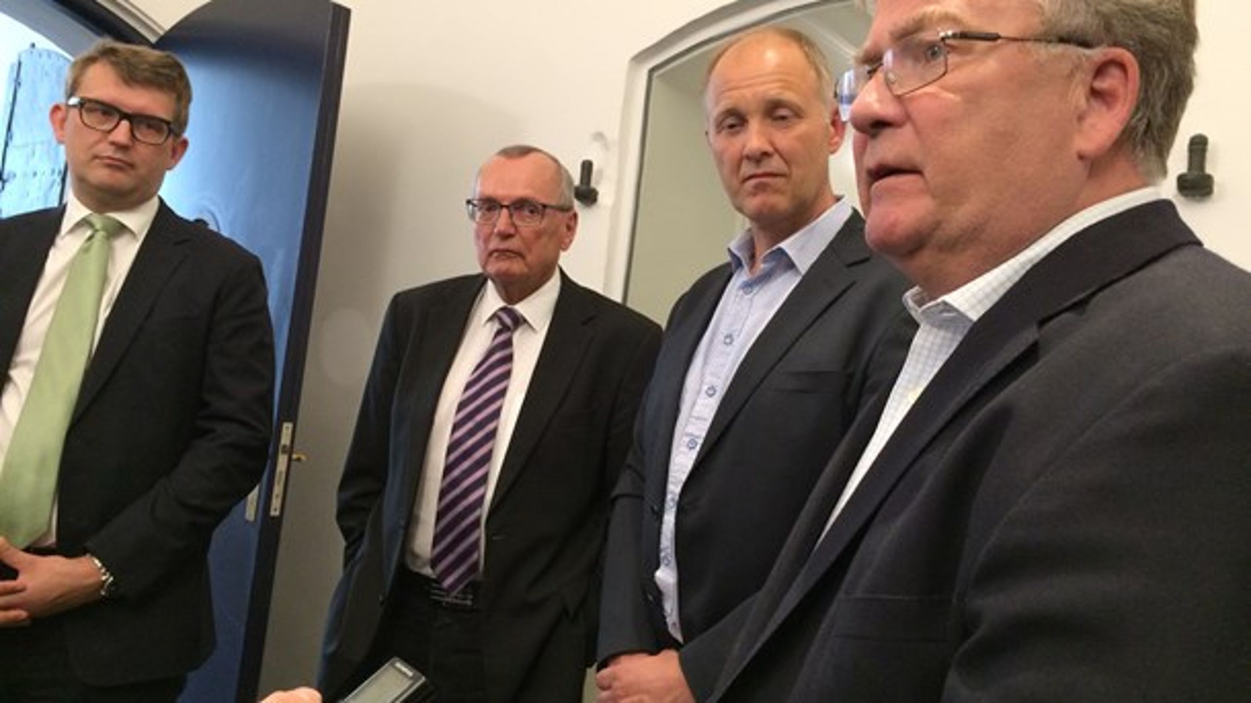 Foto fra præsentation af den nye fællesoffentlige digitaliseringsstrategi i Finansministeriet.
