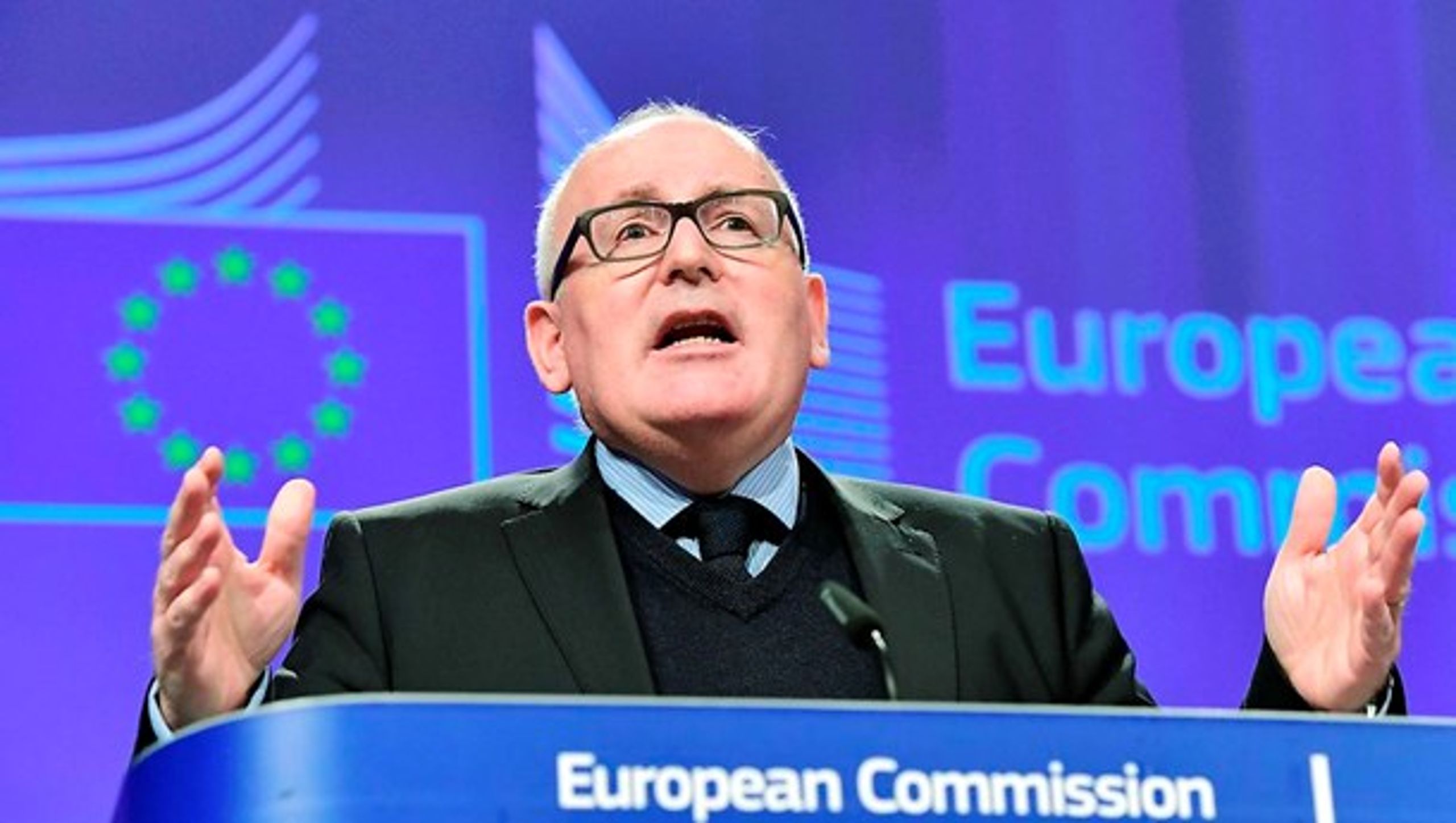 Næstformand i EU-Kommissionen,&nbsp;Frans Timmermans, der er ansvarlig for Kommissionens arbejdsprogram, får kigget ni forslag igennem af Folketingets Europaudvalg i 2017.<br>