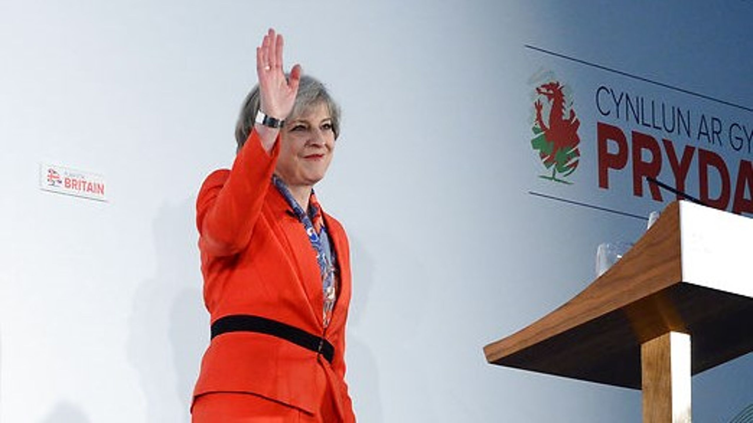 Theresa May gør sig klar til at vinke farvel til det europæiske samarbejde.