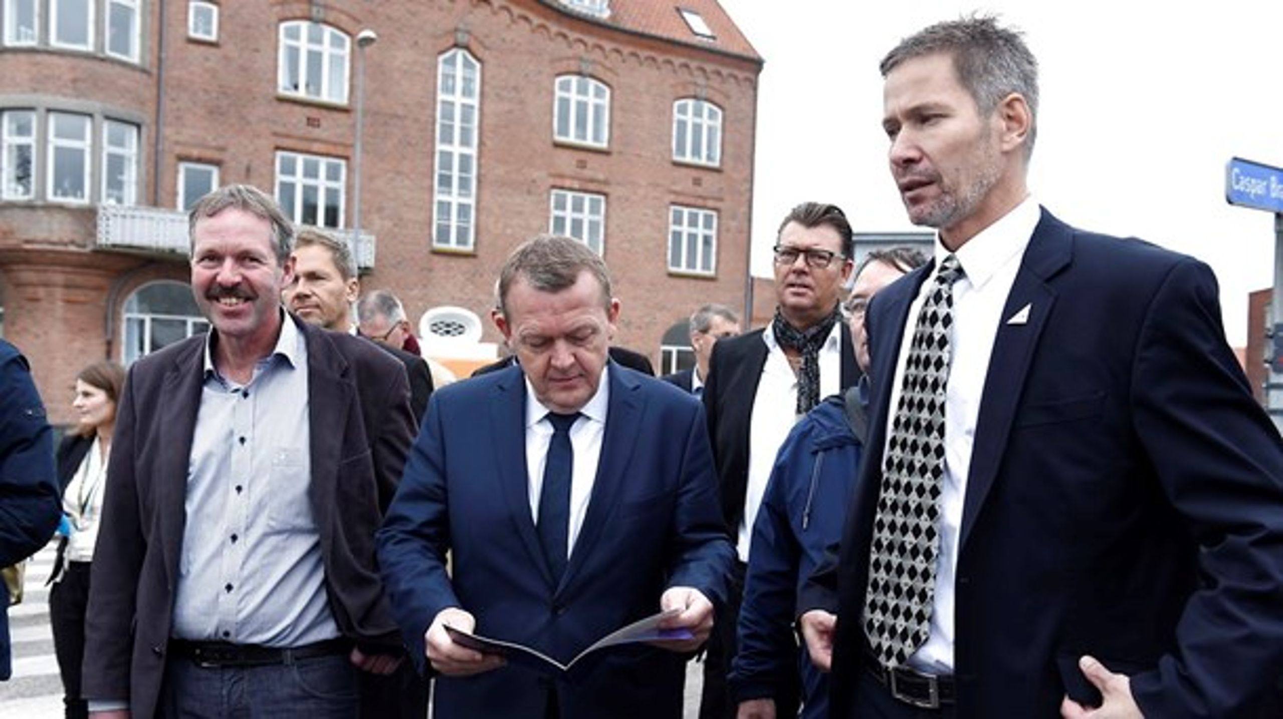 Arkivfoto: Stén Knuth (th) i selskab med Lars Løkke Rasmussen.