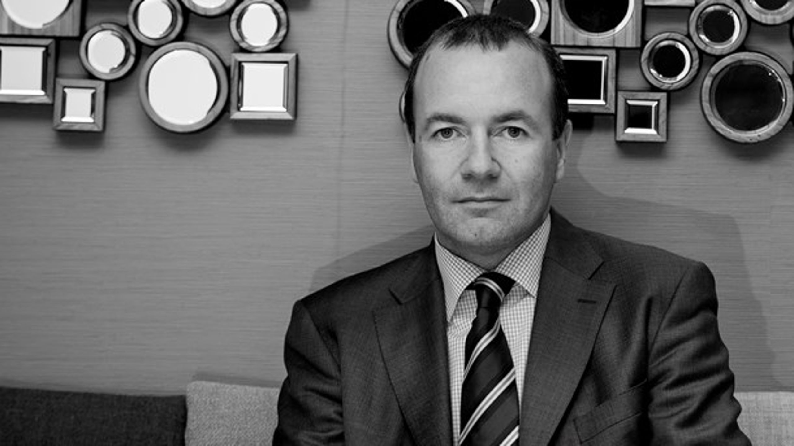 Manfred Weber&nbsp;er gruppeformand for&nbsp;European People's Party - den største gruppe i Europa-Parlamentet.